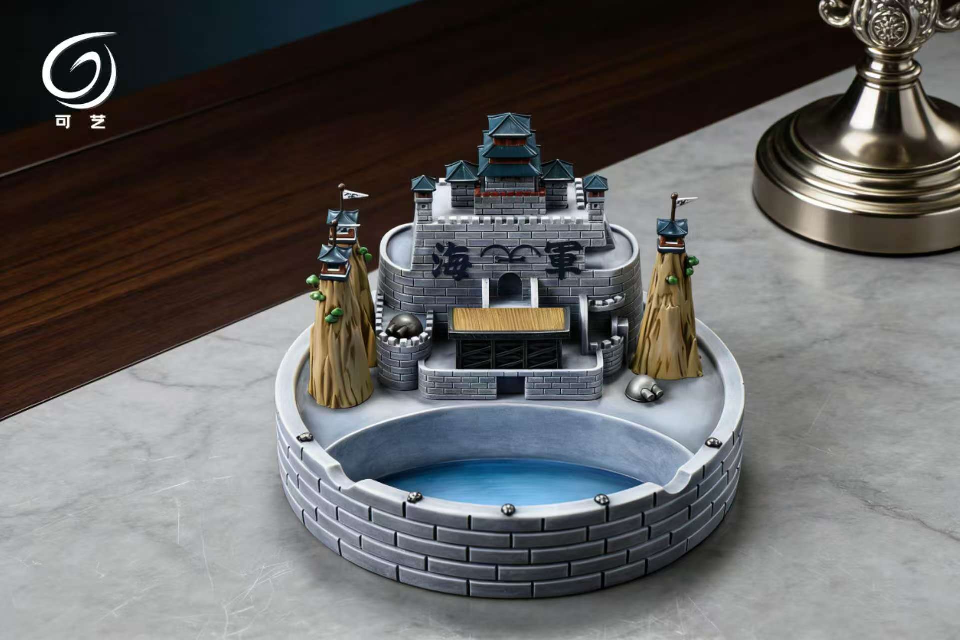 【海賊王】可藝模玩－馬林福特 海軍本部 創意擺件 煙灰缸（海外現貨）