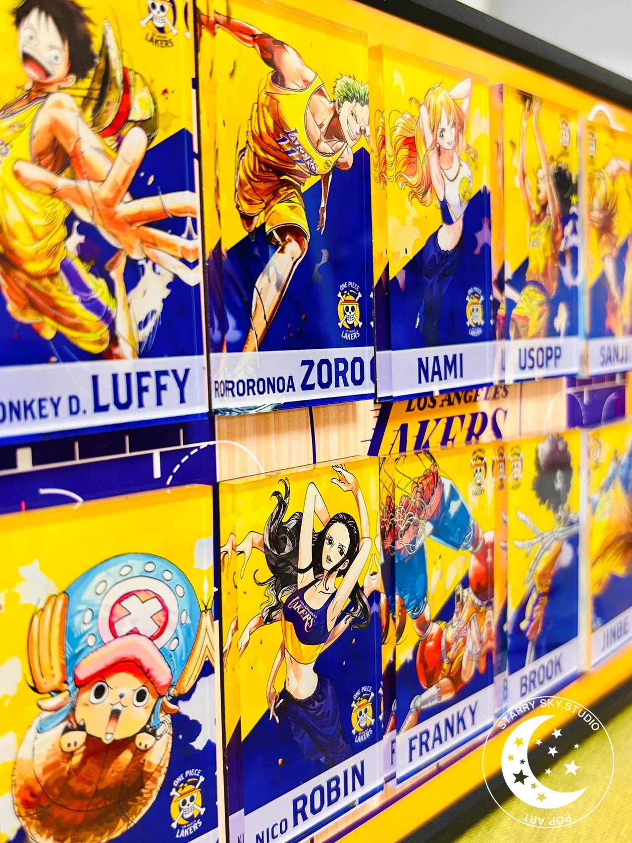 【週邊】星空工作室-海賊王湖人聯動冰箱貼創意畫