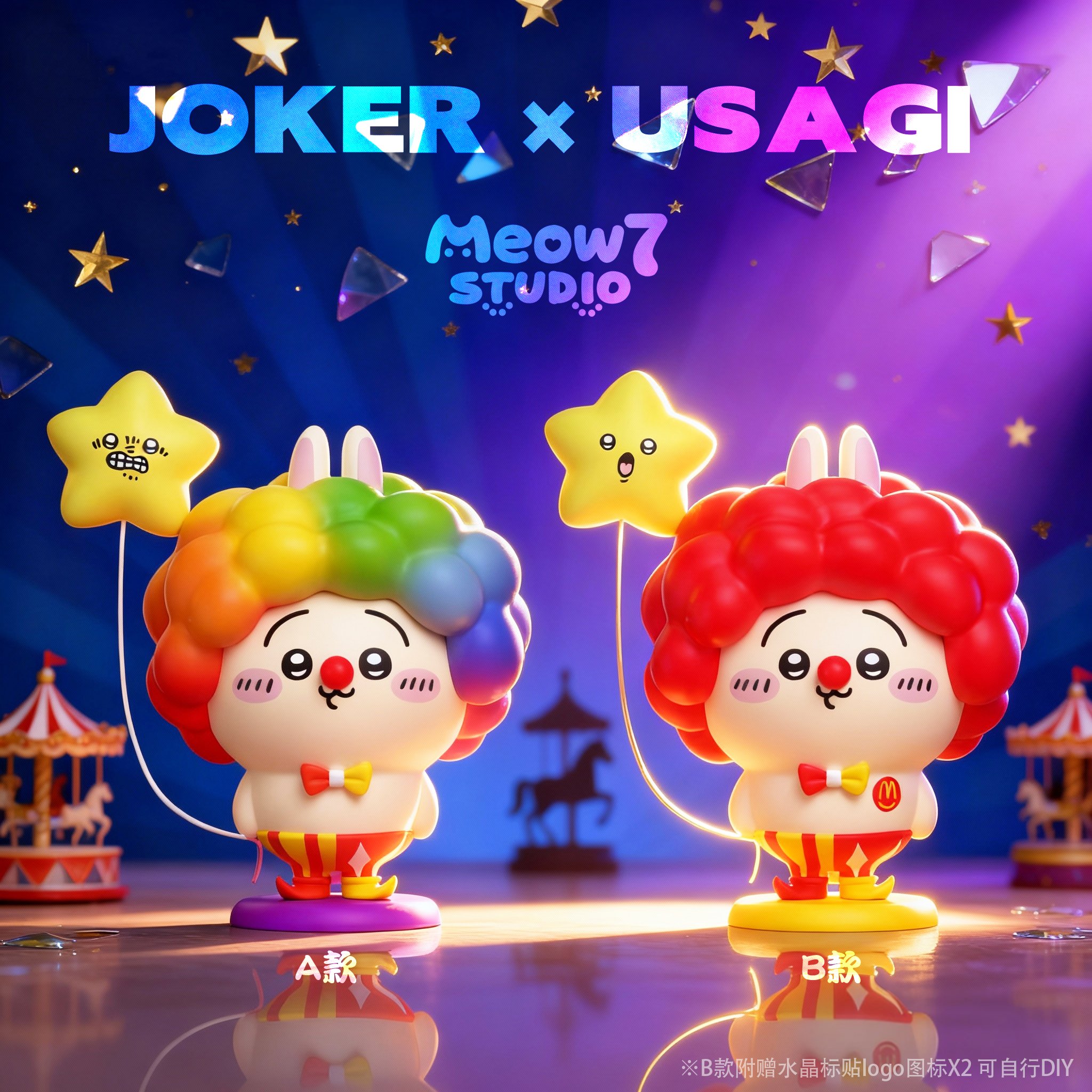 【吉伊卡哇】喵奇妙妙屋 Meow7studio－彩色小丑烏薩奇