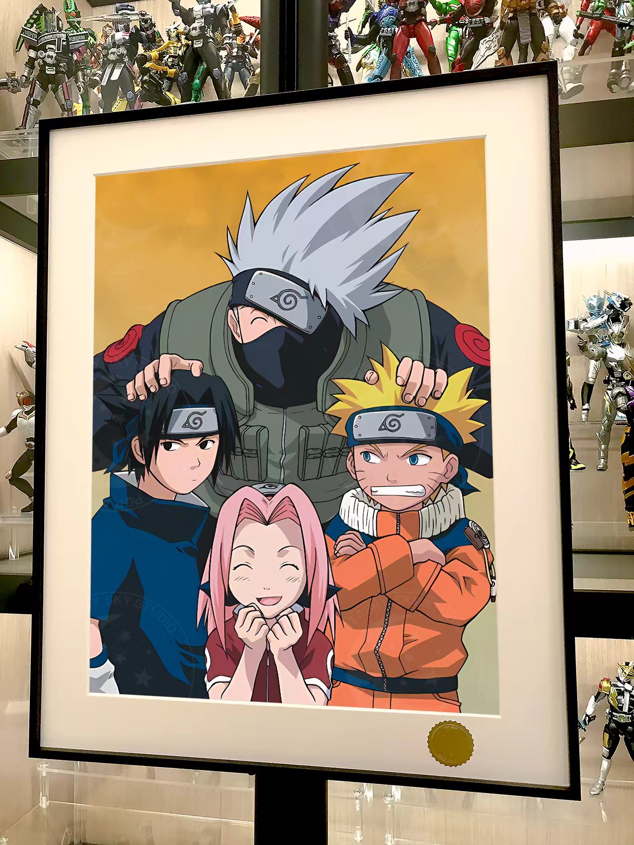 【週邊】星空工作室－火影忍者 卡卡西班 第七班 裝飾畫