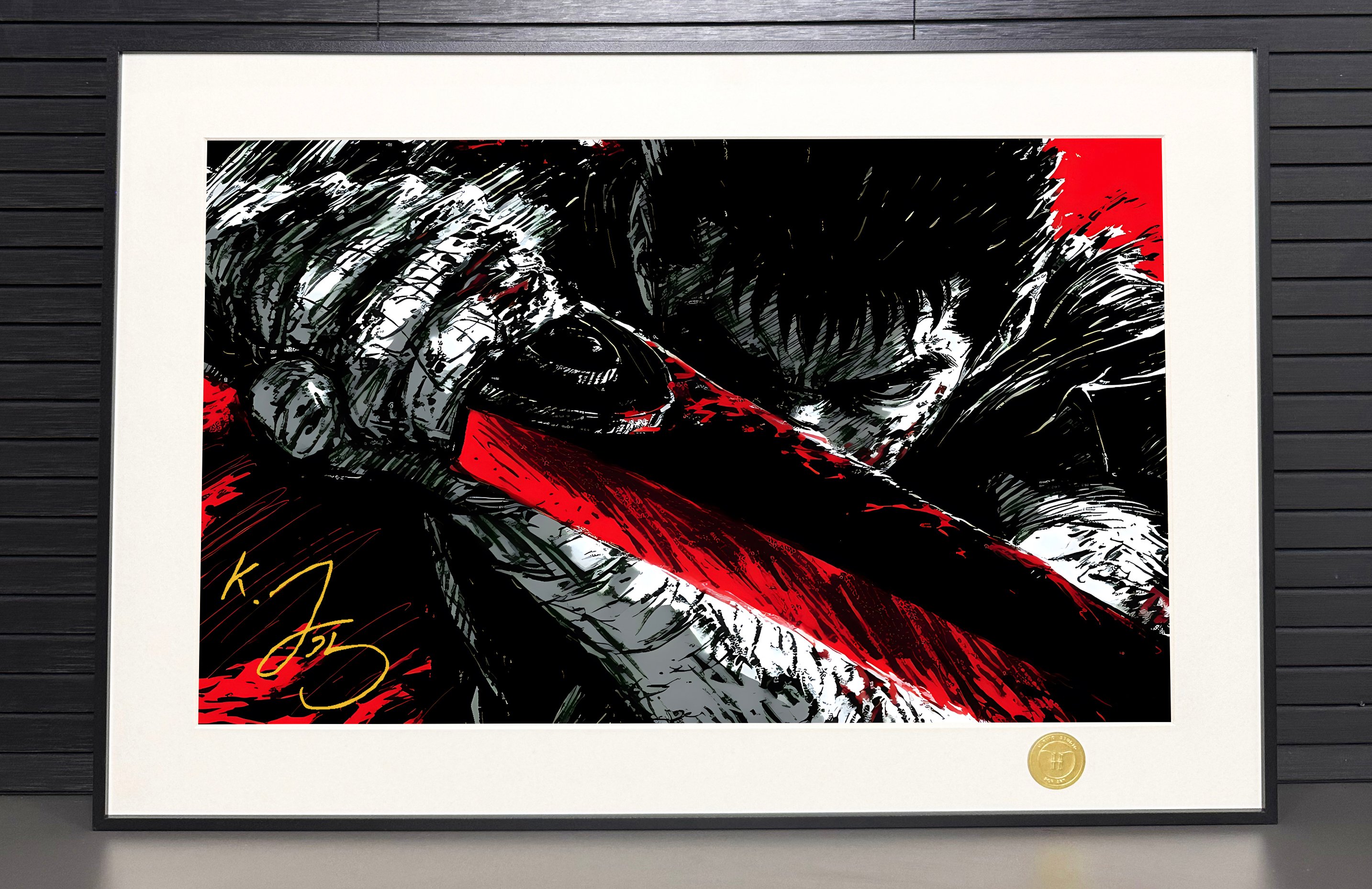 【週邊】H2工作室-格斯 劍風傳奇烙印勇士烙印戰士Berserk裝飾畫