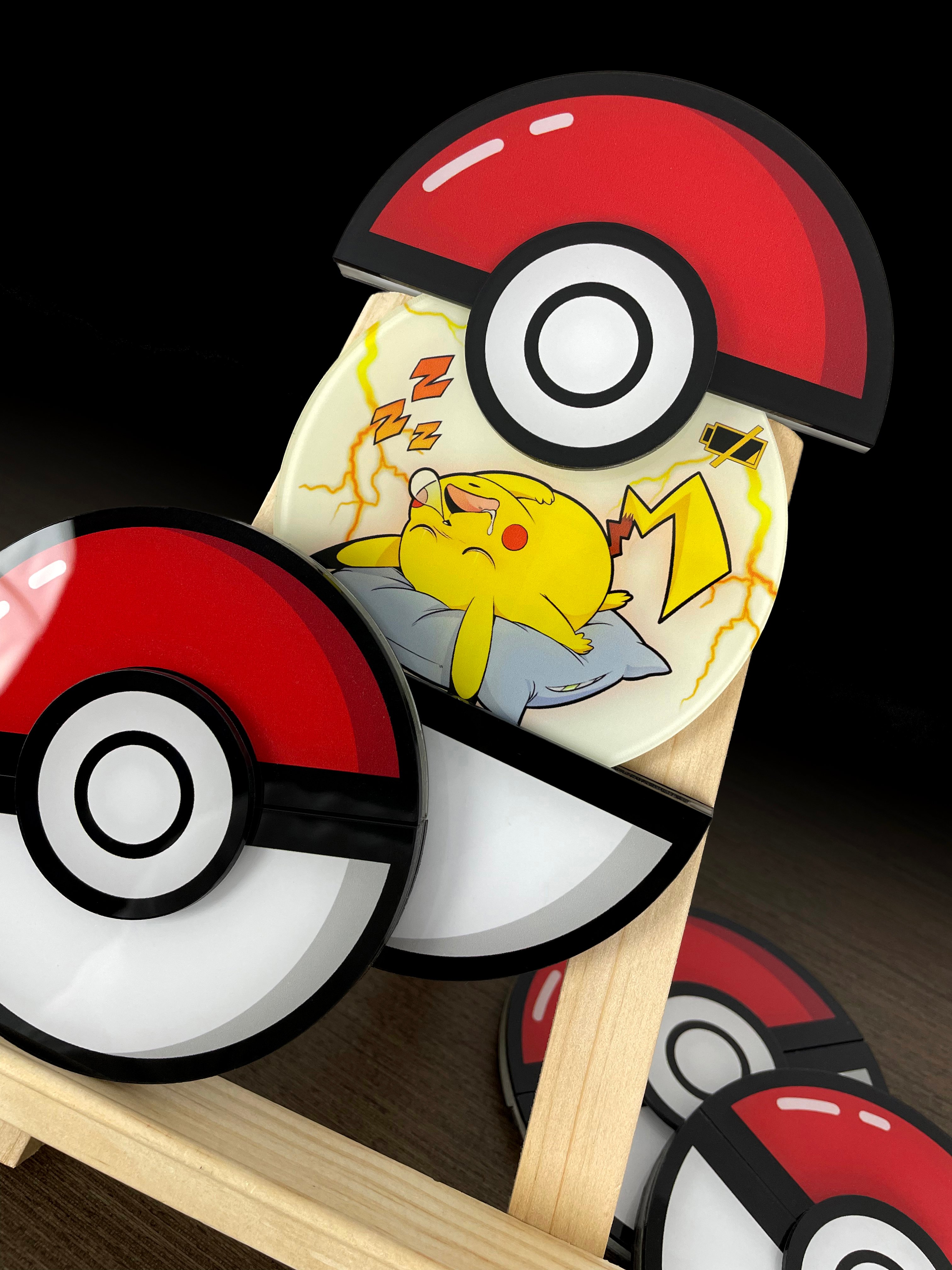 【週邊】萌萌匠-寶可夢精靈球磁性玻璃冰箱貼