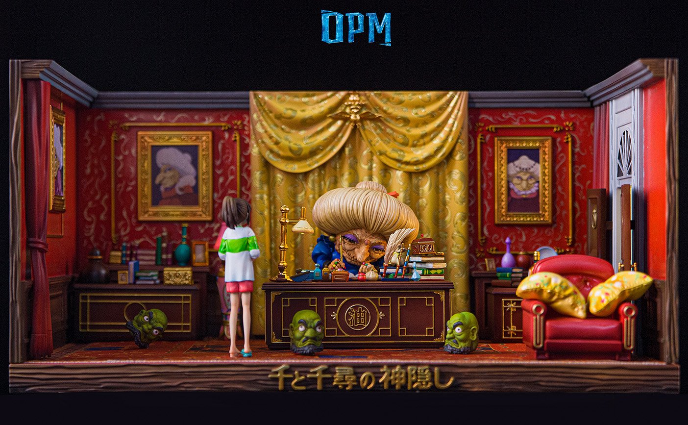 【宮崎駿】OPM-Studio-宮崎駿桌面場景系列 006 千與千尋 湯婆婆的房間