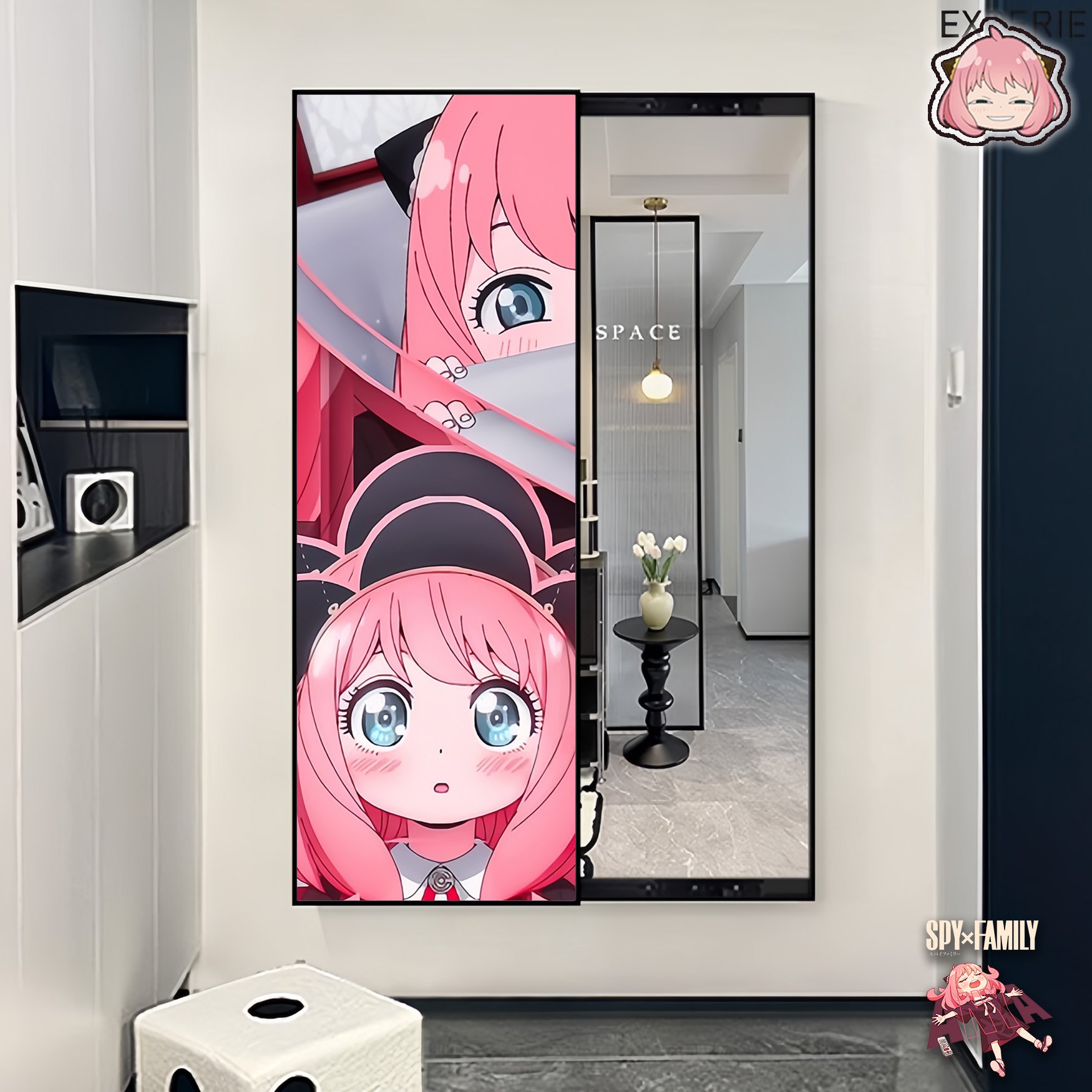 【週邊】阿喵畫社-阿妮亞全身推拉鏡