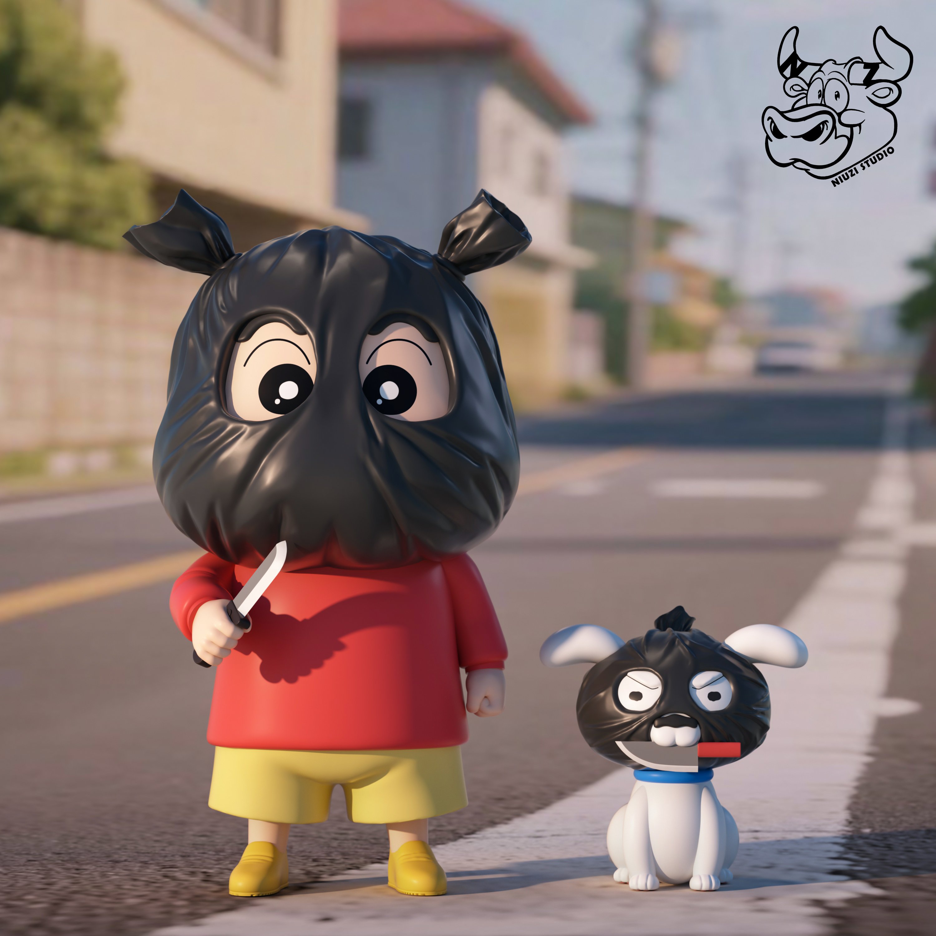 【蠟筆小新】牛子工作室-打劫小新