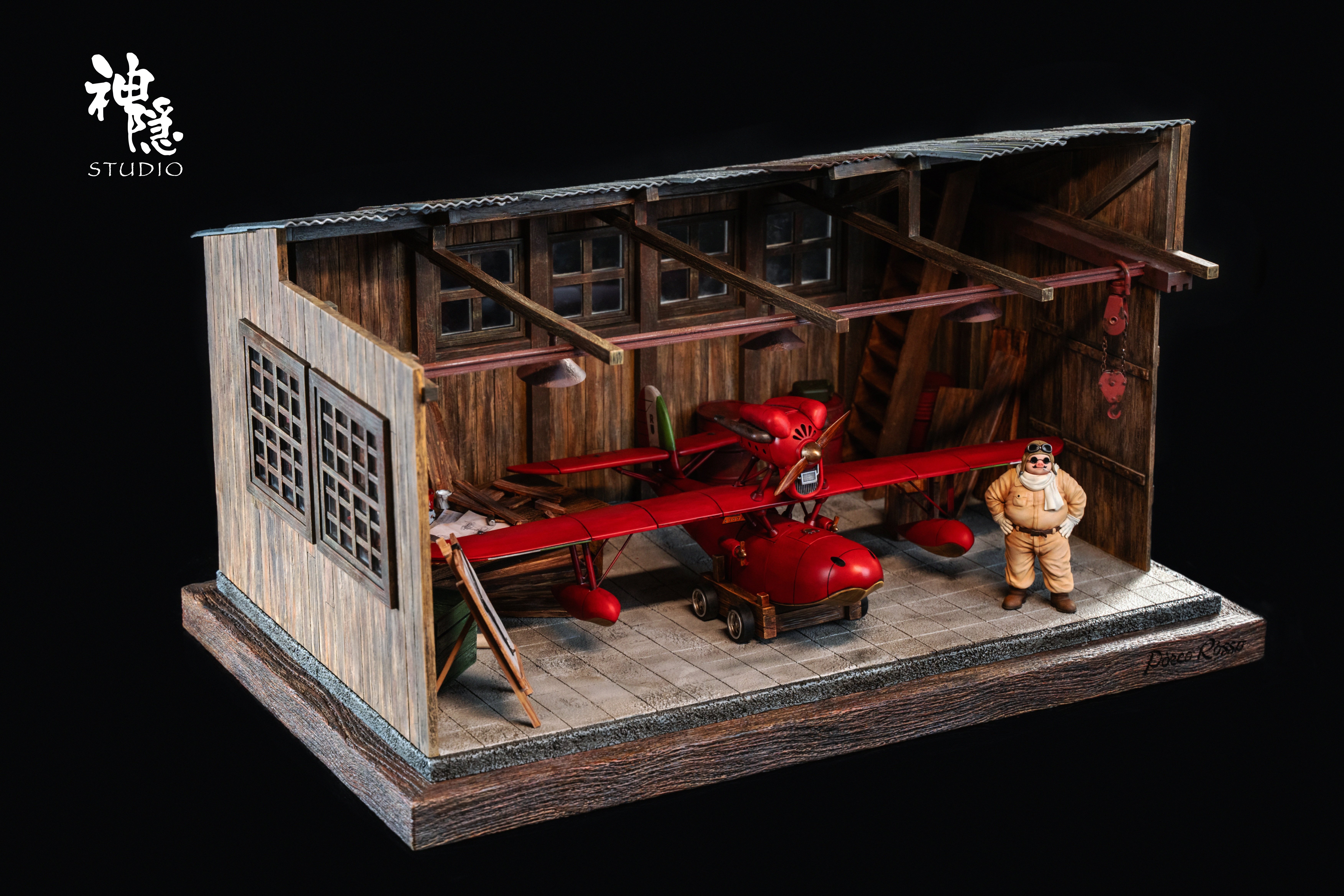 【宮崎駿】神隱工作室-剪影瞬間系列 紅豬王牌飛行員波魯克