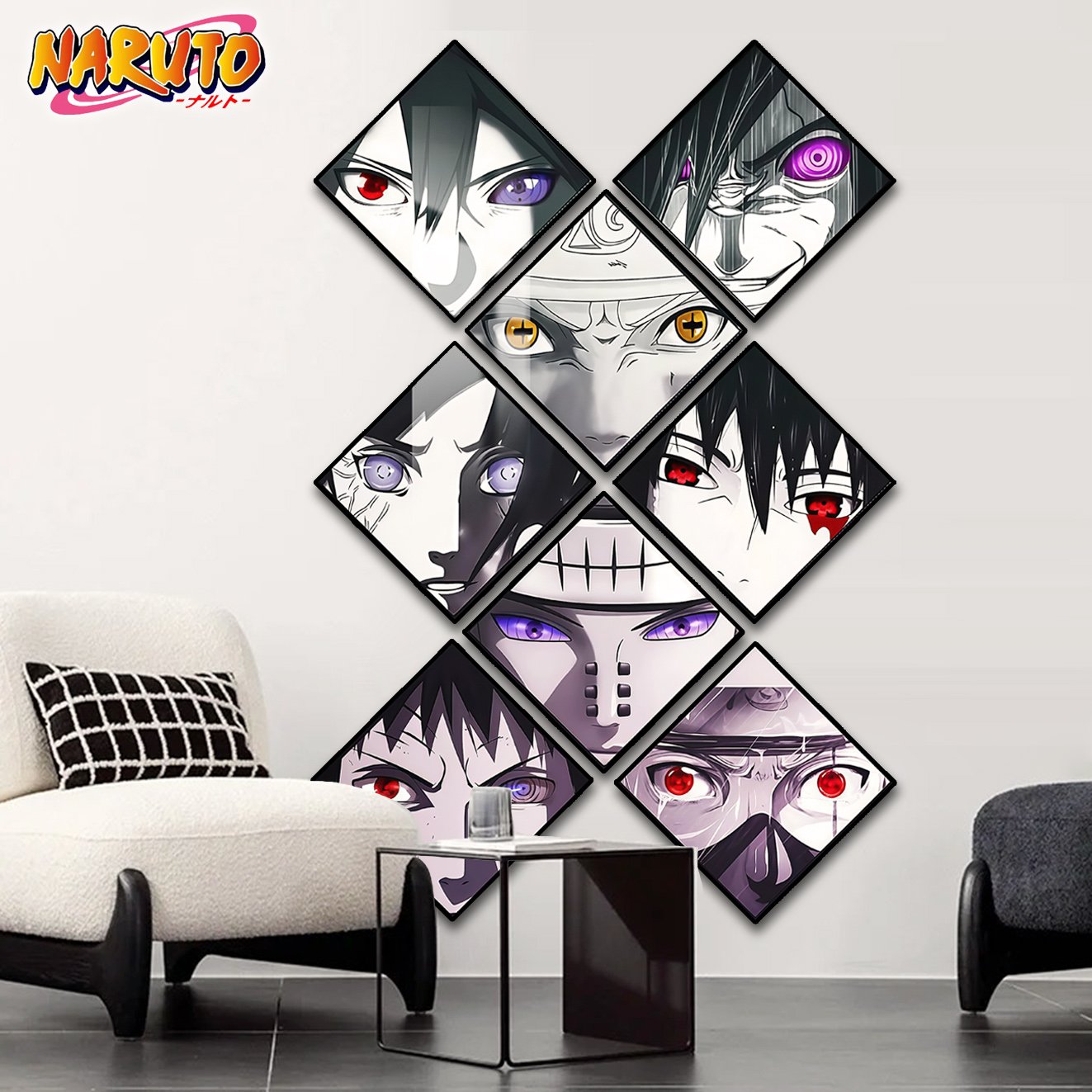 【週邊】阿喵畫社－輪迴眼 八宮格卡磚