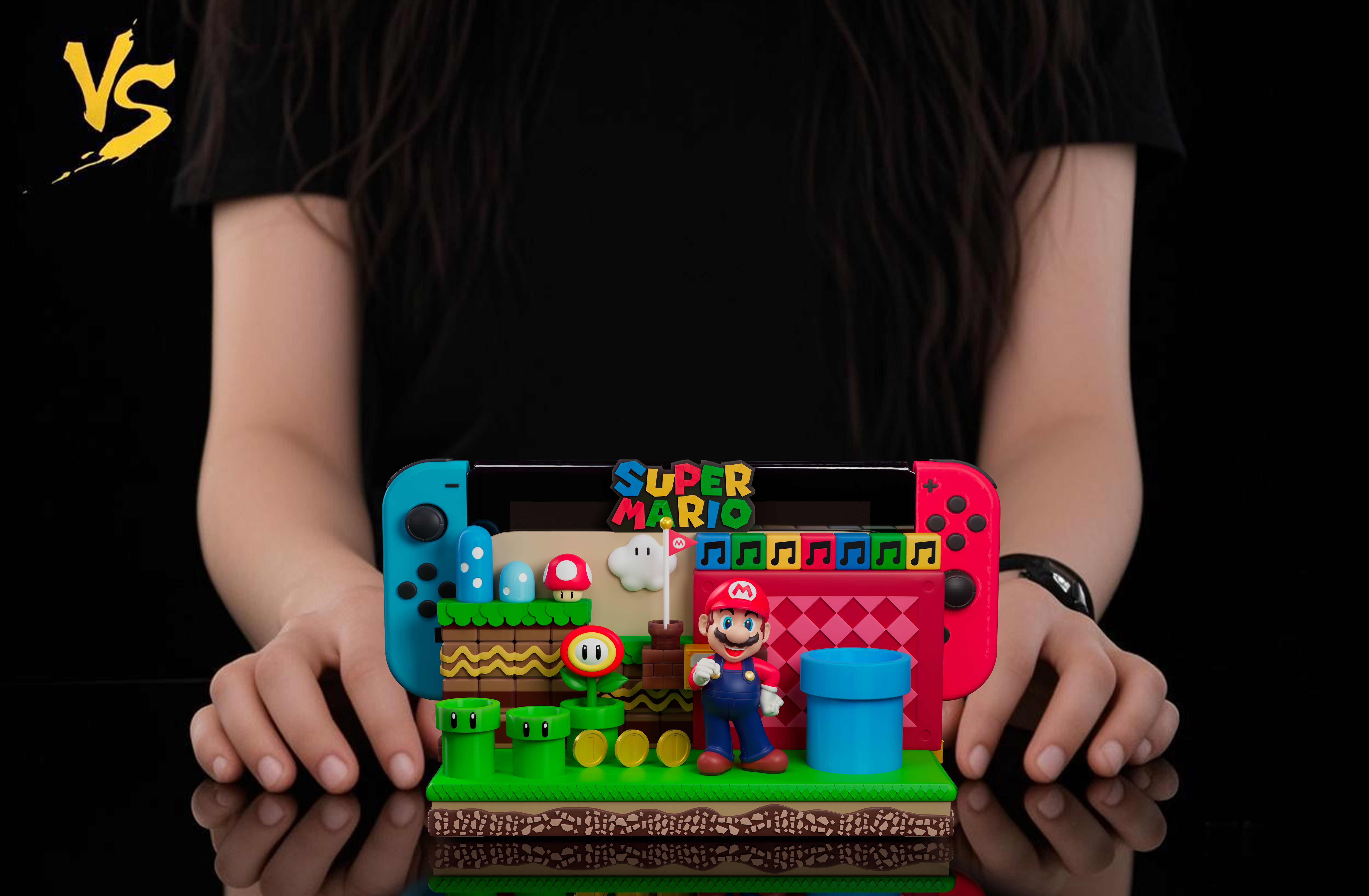 【電玩】VS模玩-瑪利歐場景（Switch收納支架）