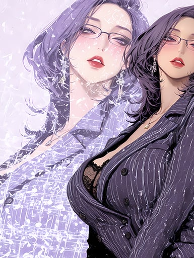 【週邊】巴洛克－美麗新世界 紫色金美庭 裝飾畫&冰箱貼