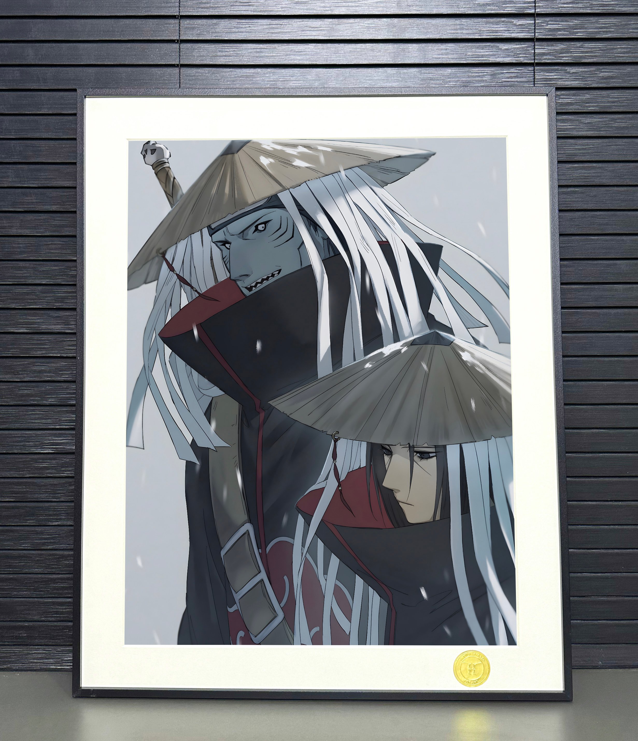 【週邊】H2工作室－火影忍者 鼬鬼鮫 裝飾畫