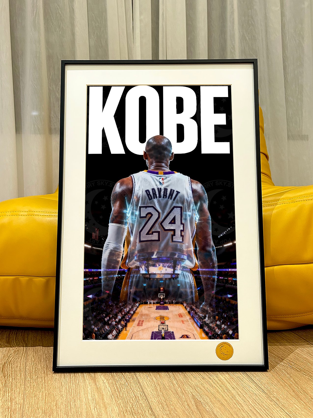 【週邊】星空工作室－NBA 白金科比背影