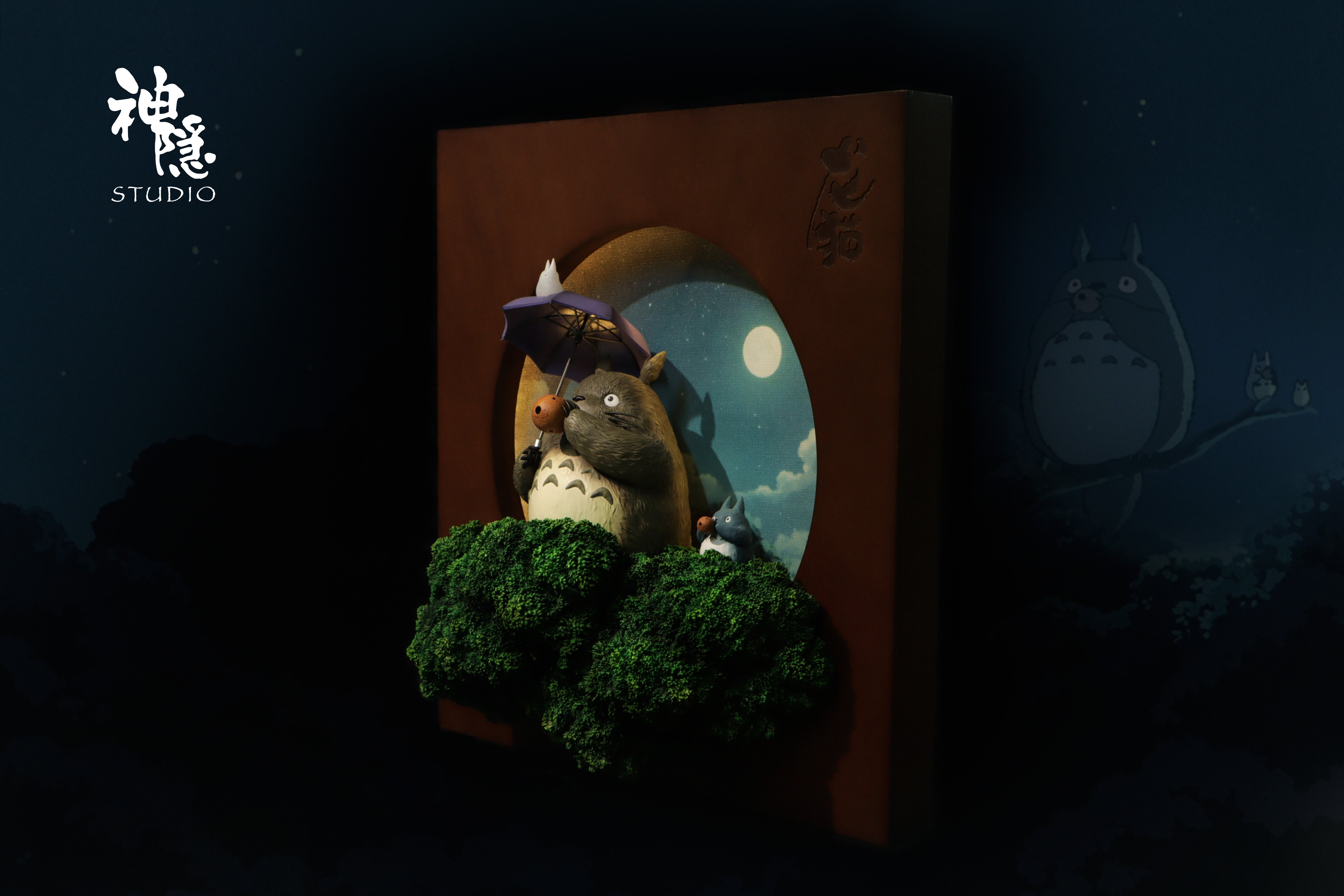 【宮崎駿】神隱工作室－壁掛系列 龍貓 月光下的綠意