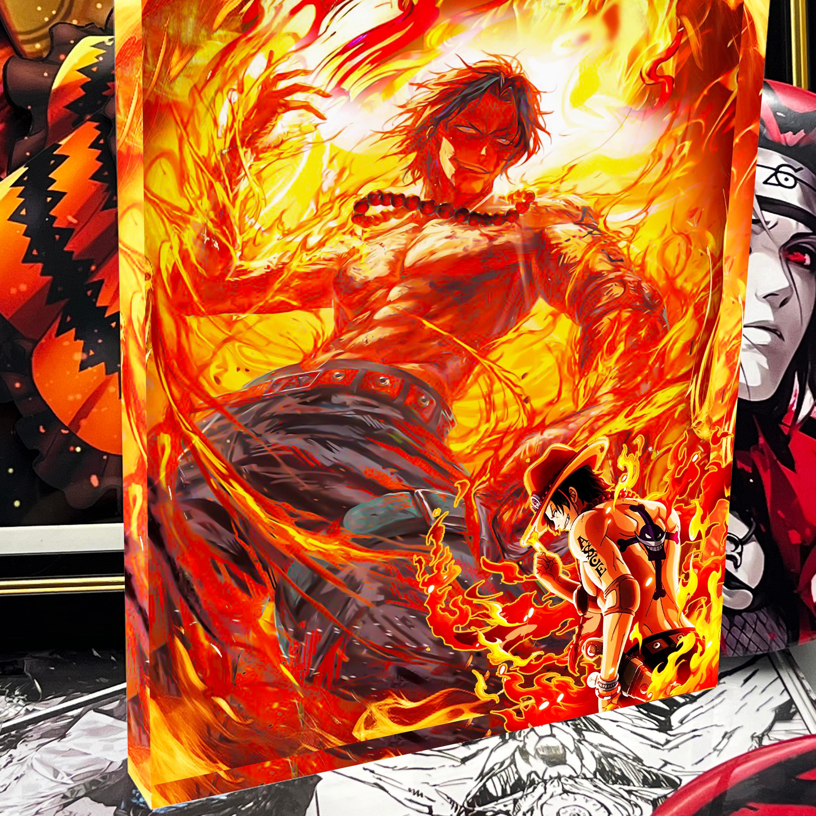 【週邊】阿喵畫社-火拳艾斯卡磚