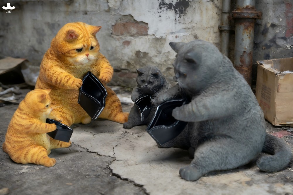 【正版授權】JXK－錢包空空貓