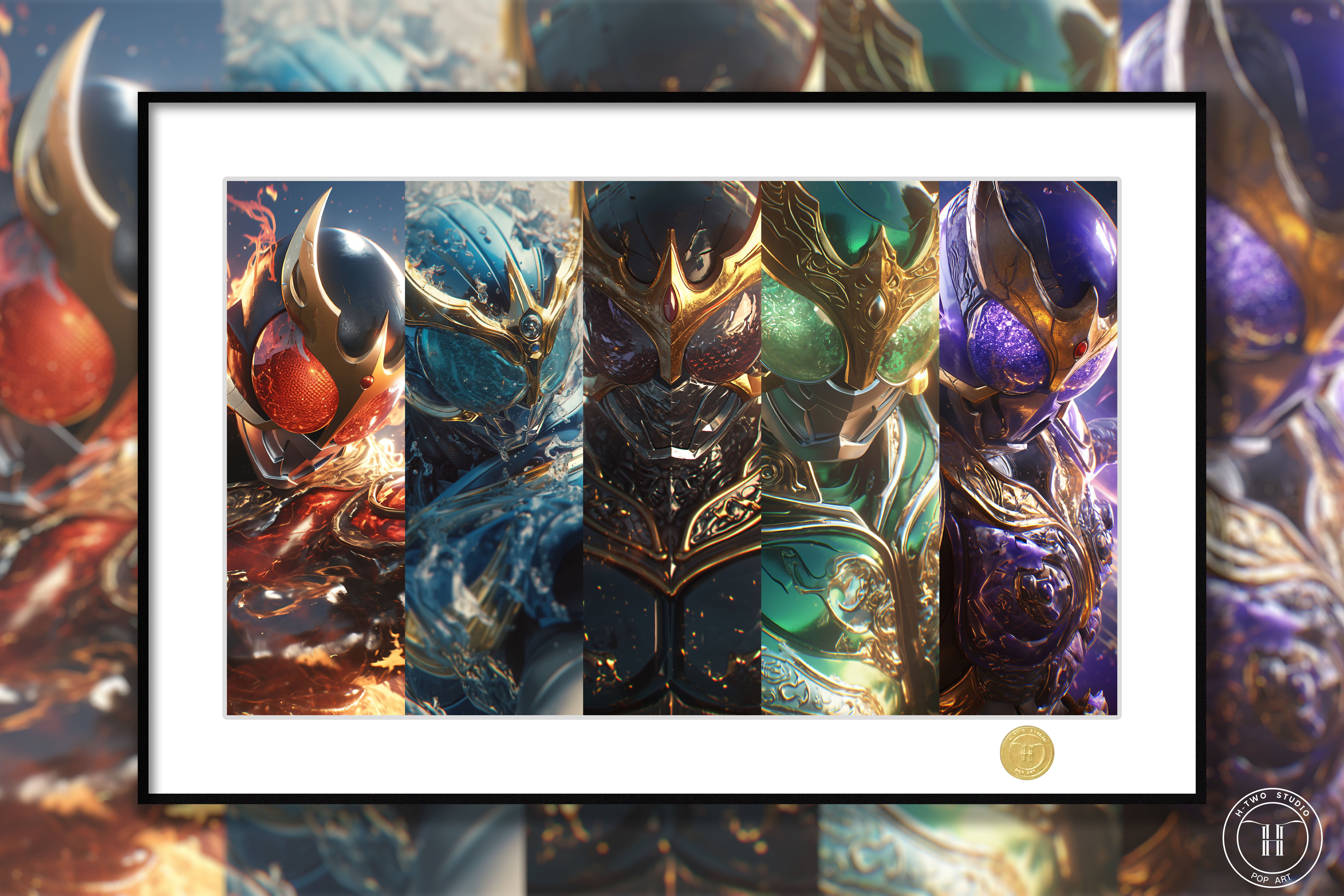 【週邊】H2工作室－假面騎士空我 全能形態 裝飾畫