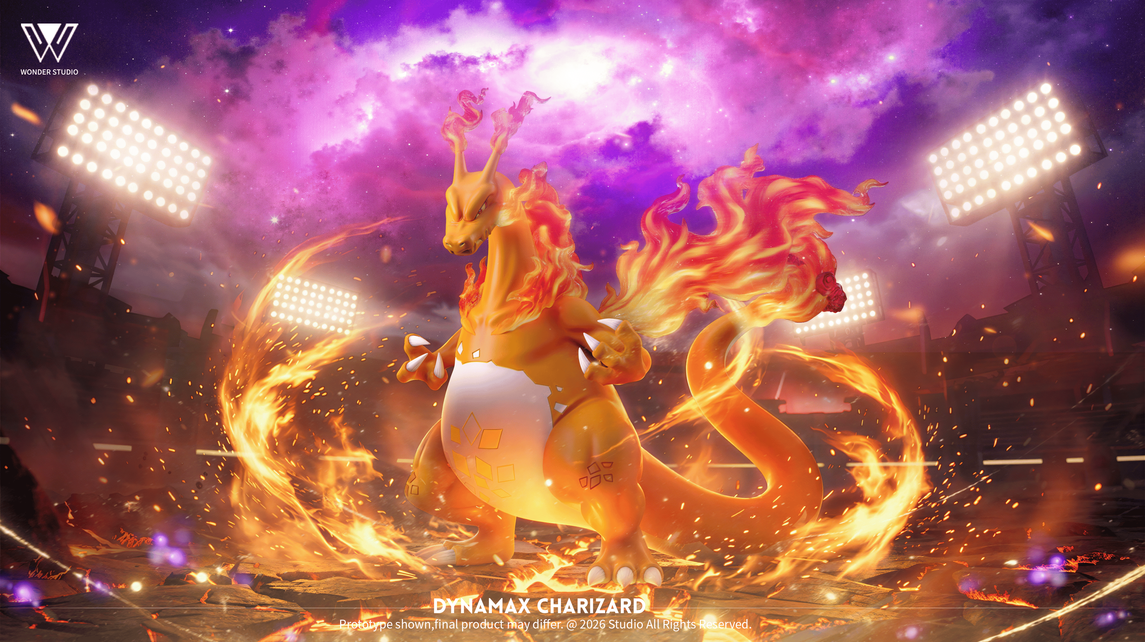 【寶可夢】玩得 Wonder studio－丹帝戰隊 極巨化 噴火龍