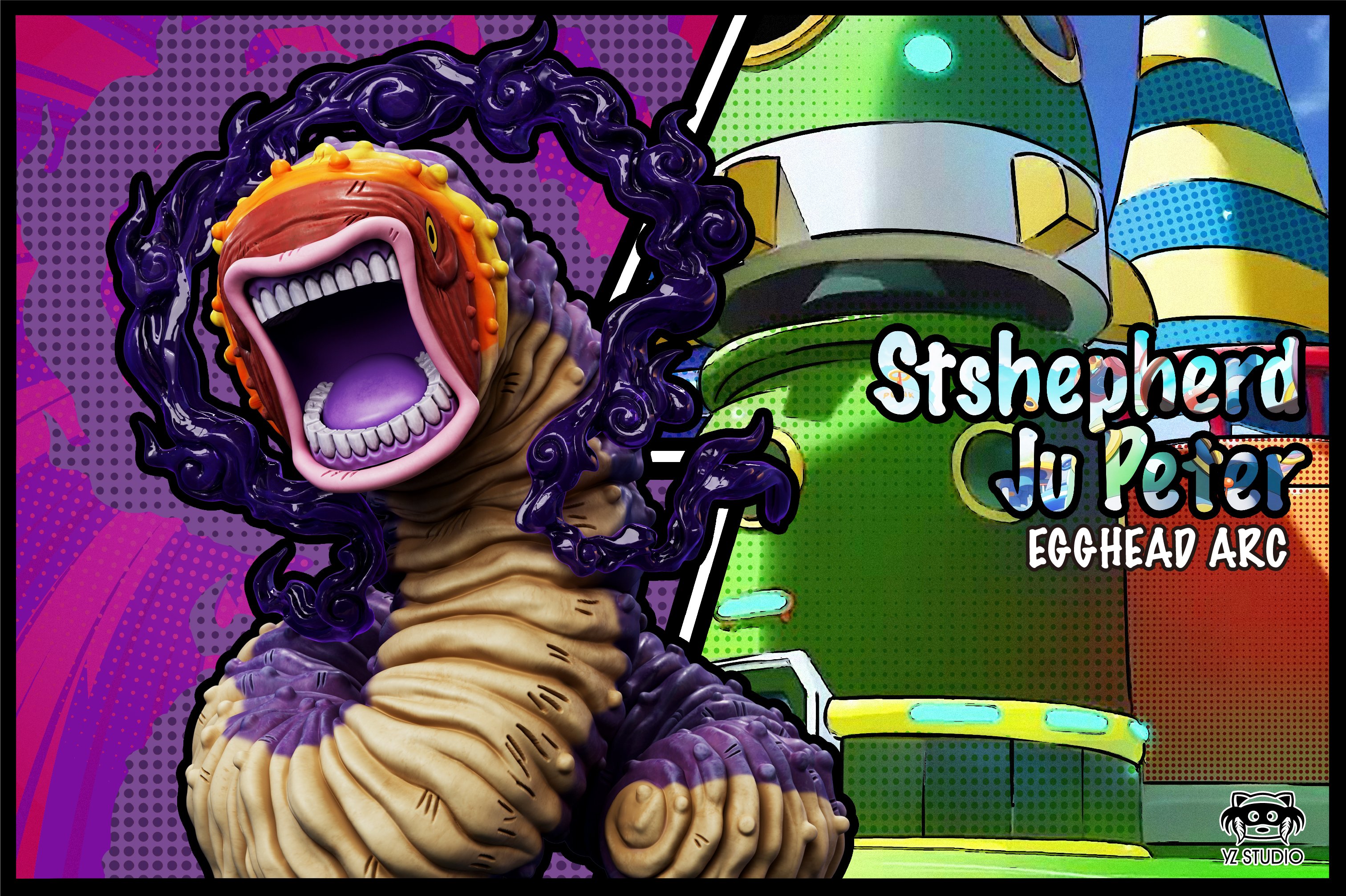 【海賊王】YZ工作室-未來島 蛋尖島 第16彈 農事武神 沙蟲‧庇特聖