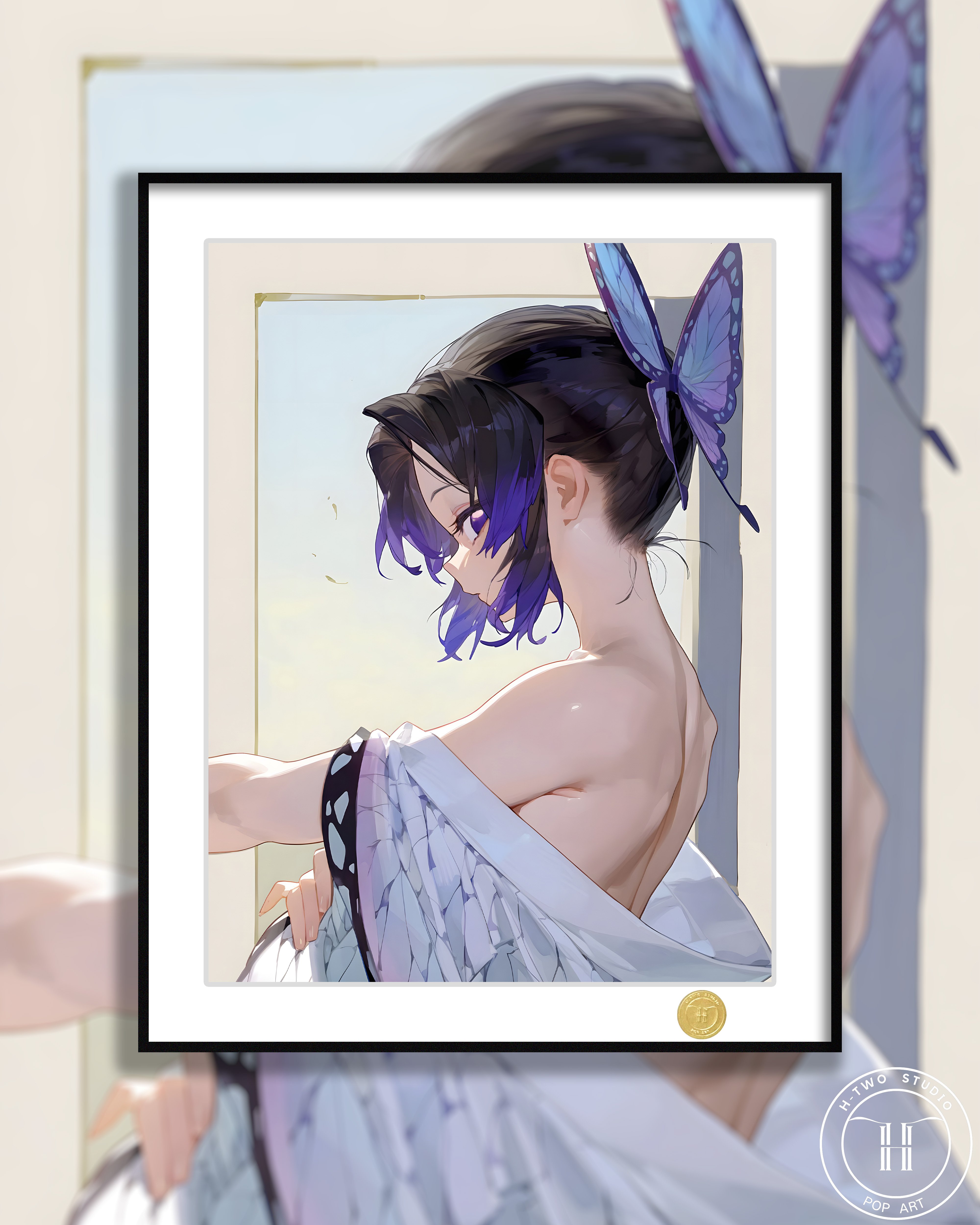 【週邊】H2工作室-鬼滅之刃 蝴蝶忍 裝飾畫 【週邊】H2工作室-鬼滅之刃 蝴蝶忍 裝飾畫