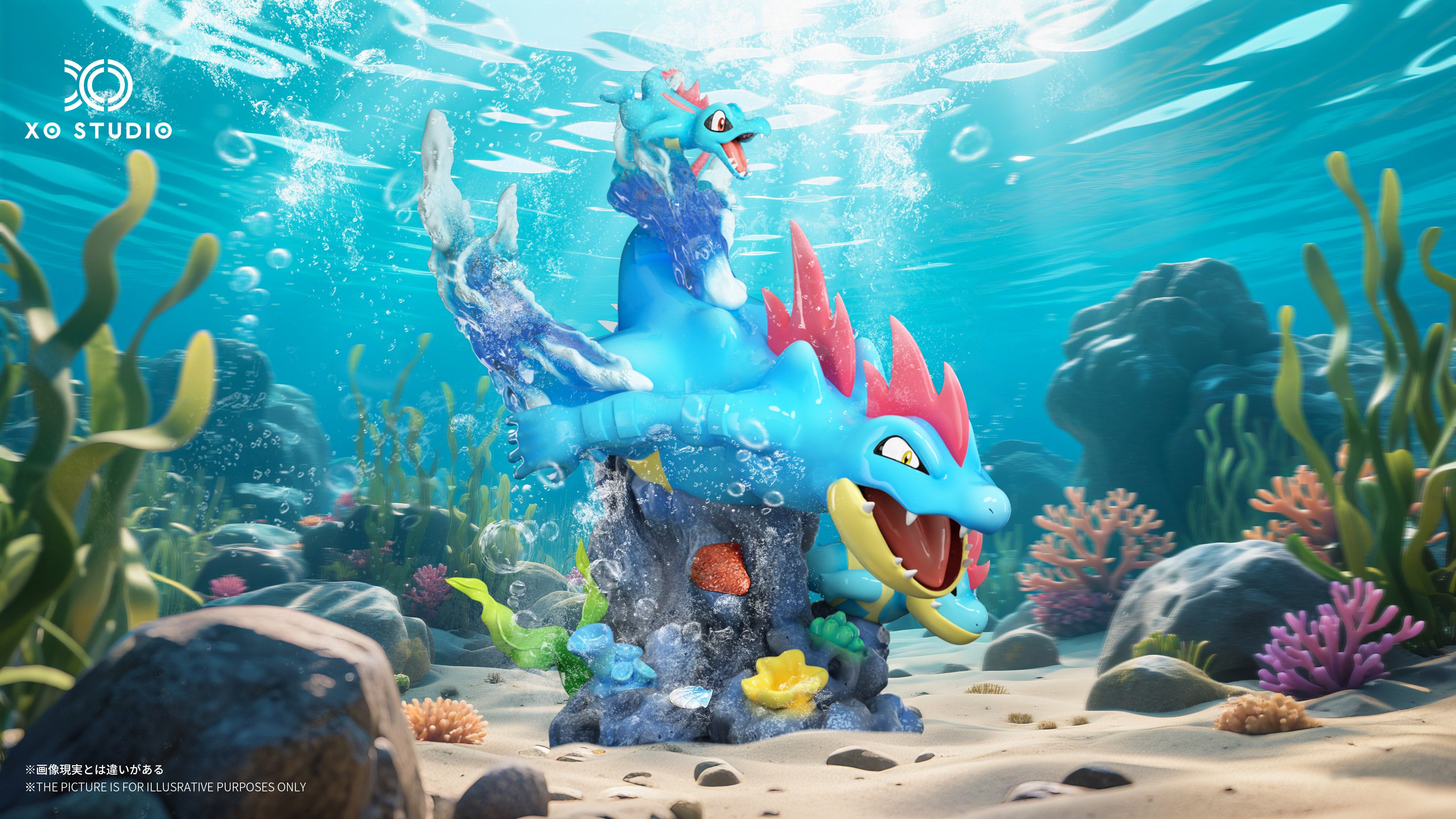 【寶可夢】XO studio-SCALE WORLD 大力鱷進化組&巨沼怪進化組