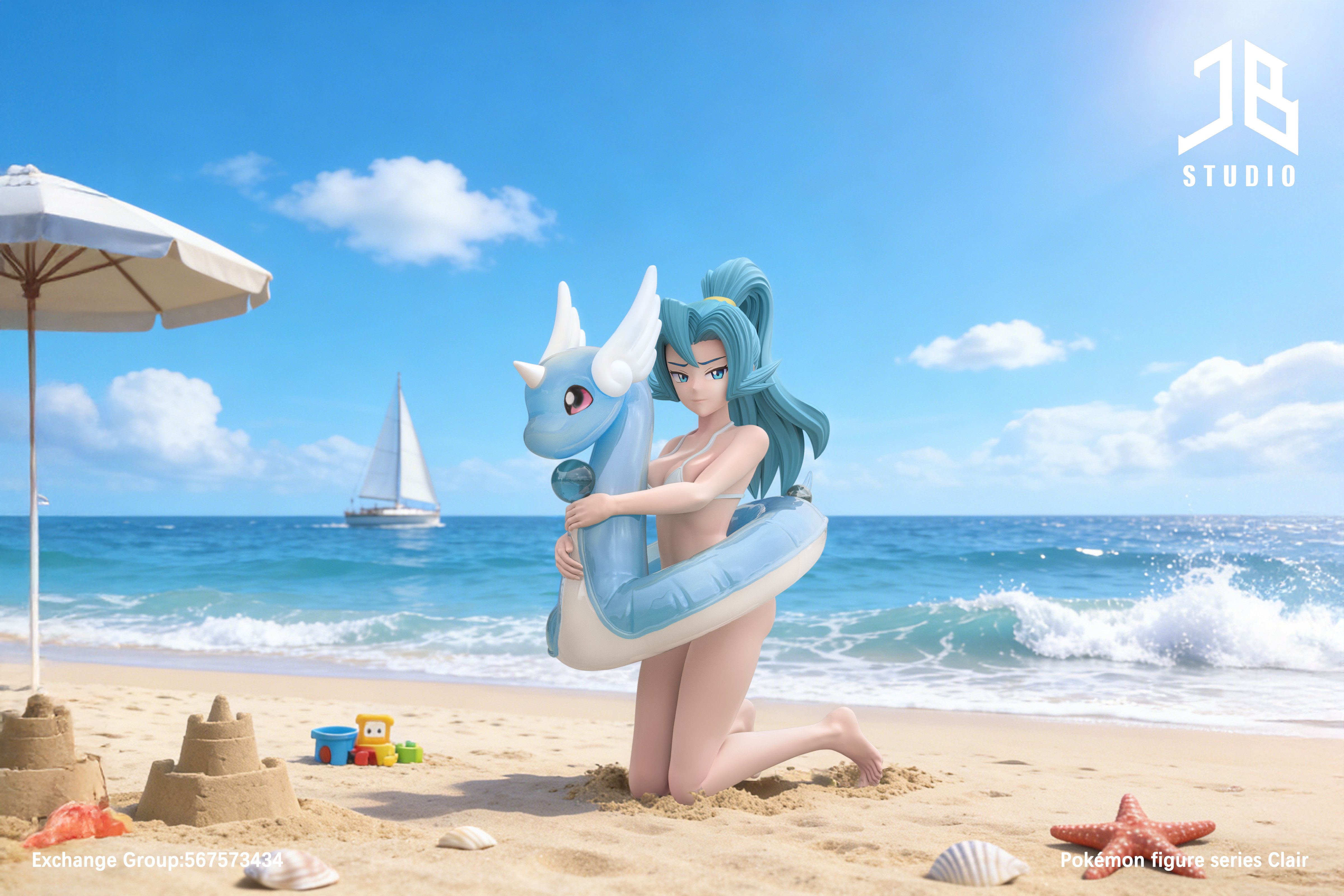 【寶可夢】精寶工作室 JB Studio－人物系列 泳裝 小椿