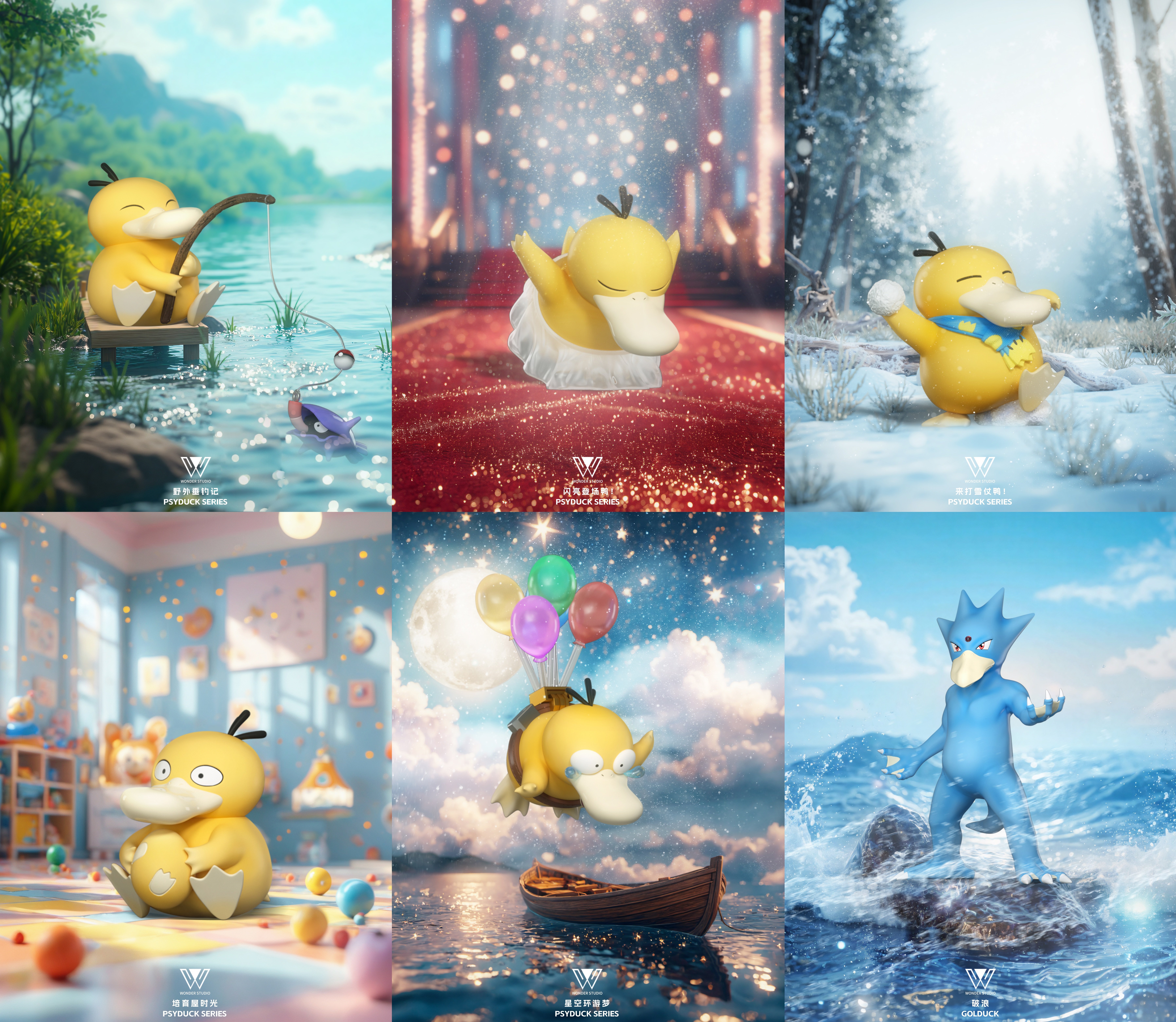 【寶可夢】玩得Wonder studio-哥達鴨和可達鴨