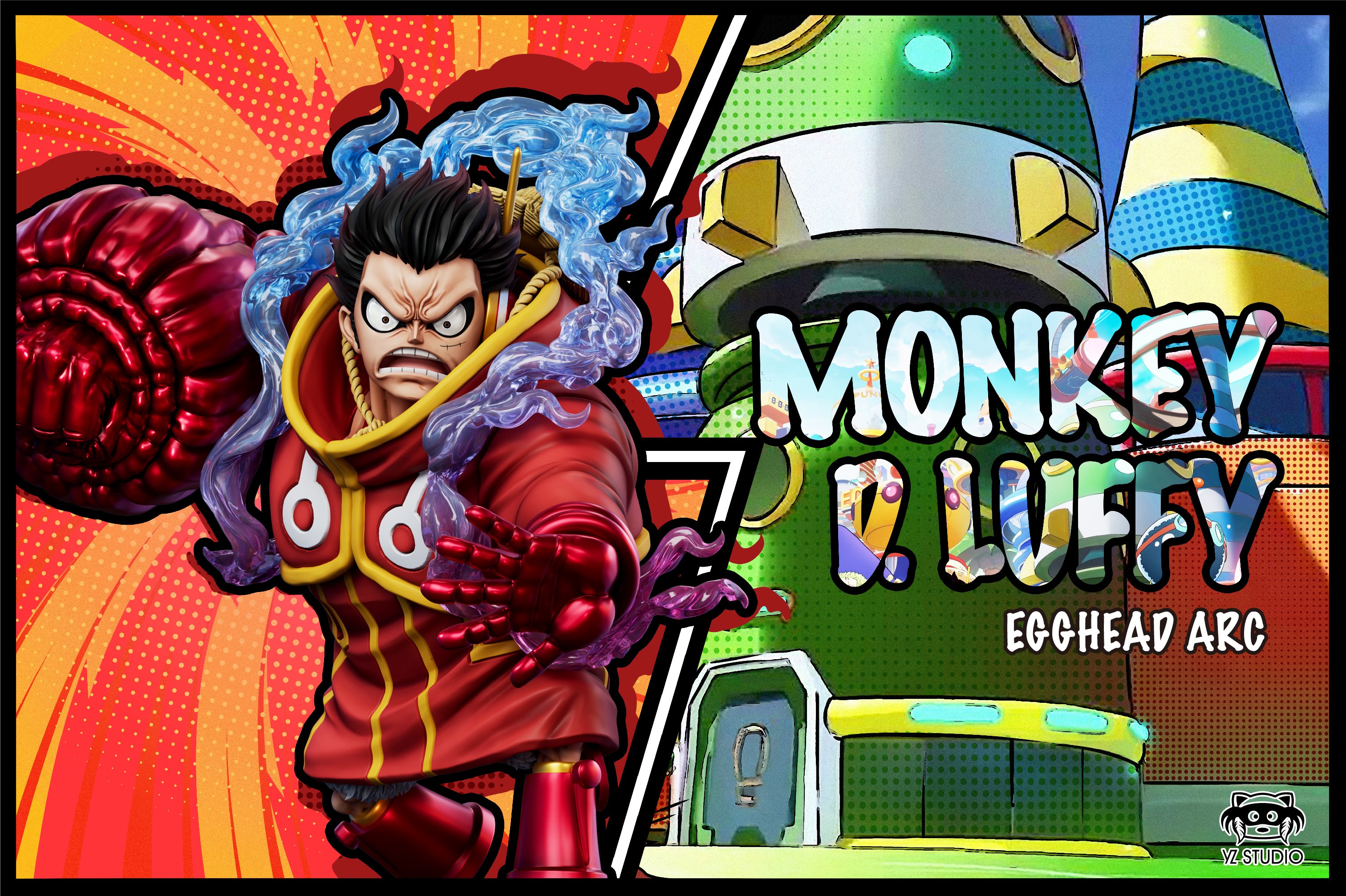 【海賊王】YZ工作室-未來島 蛋尖島 第12彈 雙王槍 猿王槍四檔路飛