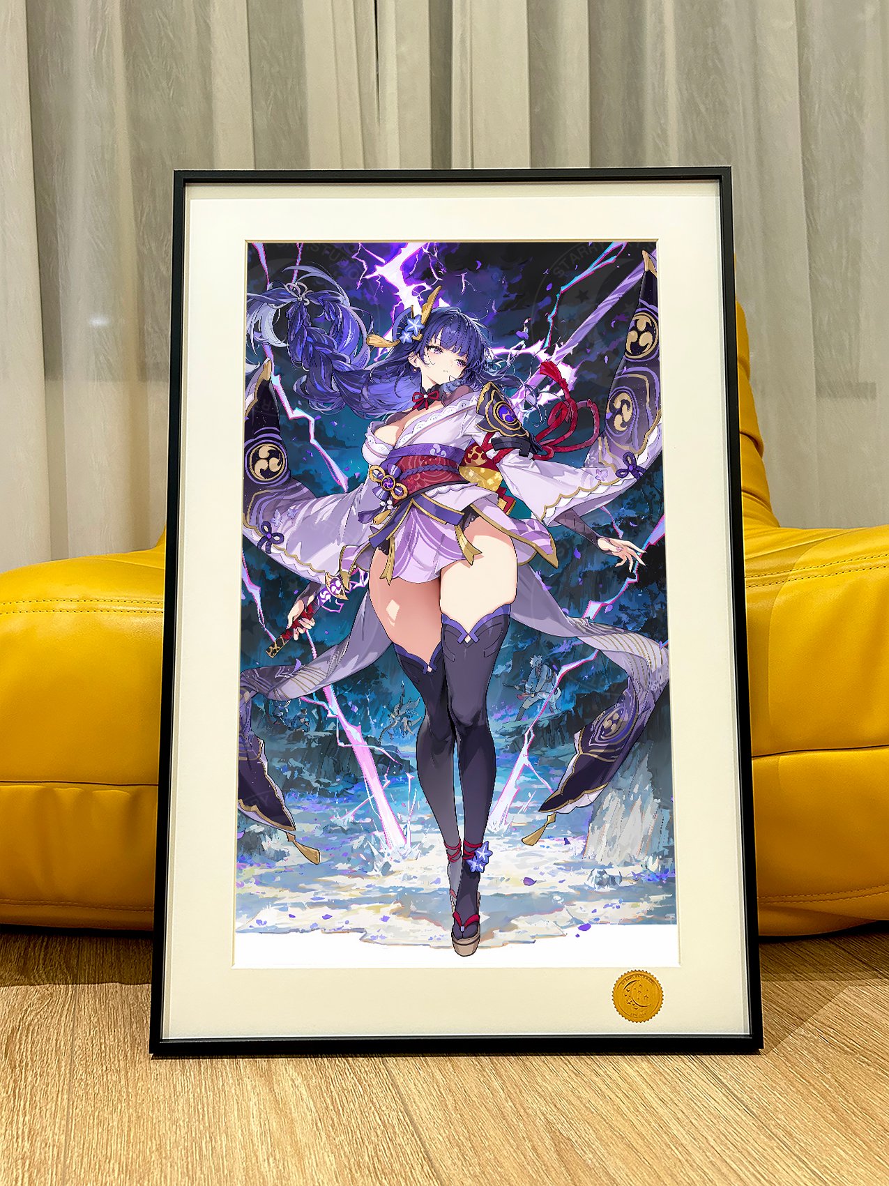 【週邊】星空工作室－紫色雷電・雷電將軍 裝飾畫