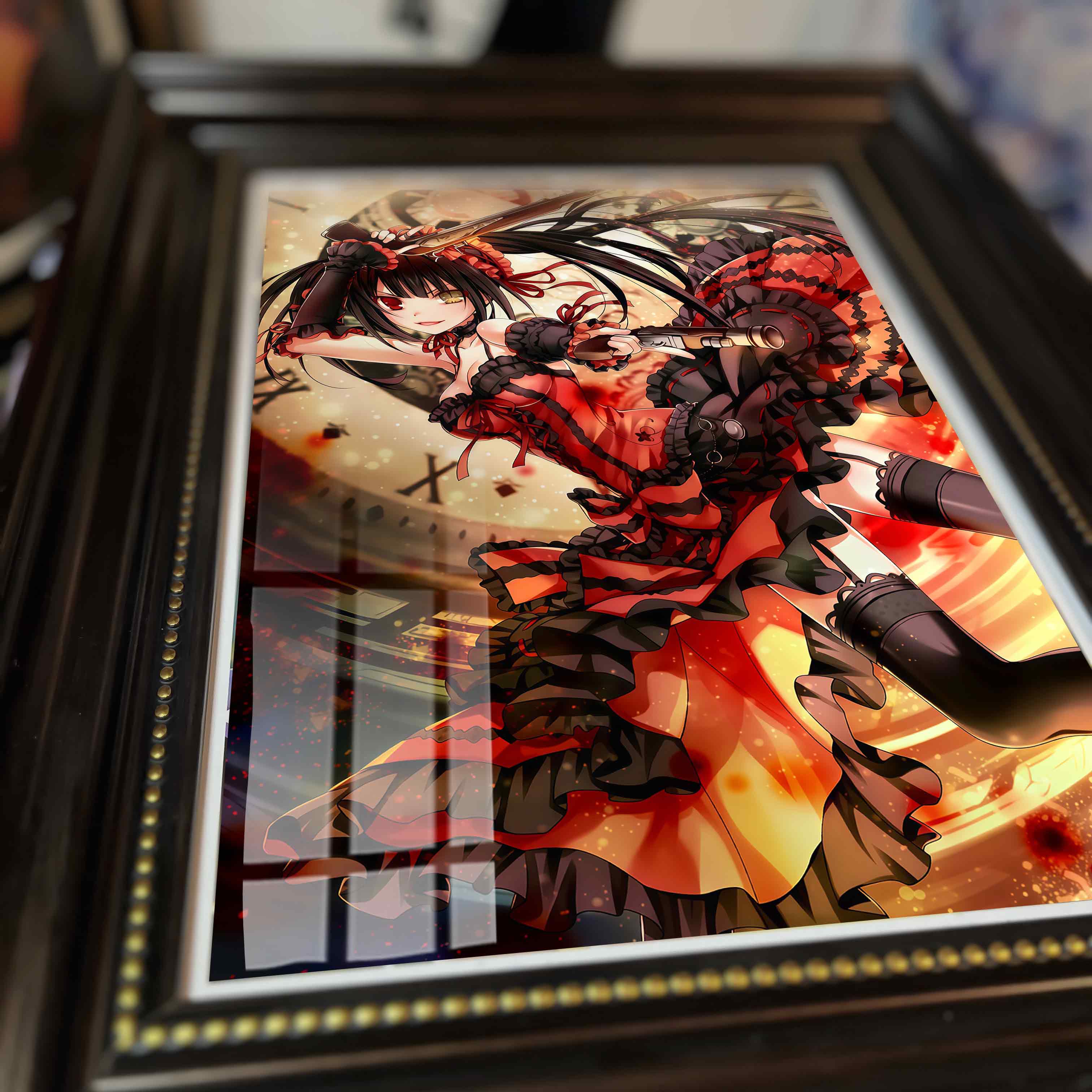 【週邊】阿喵畫社－約會大作戰 時崎狂三 復古擺台