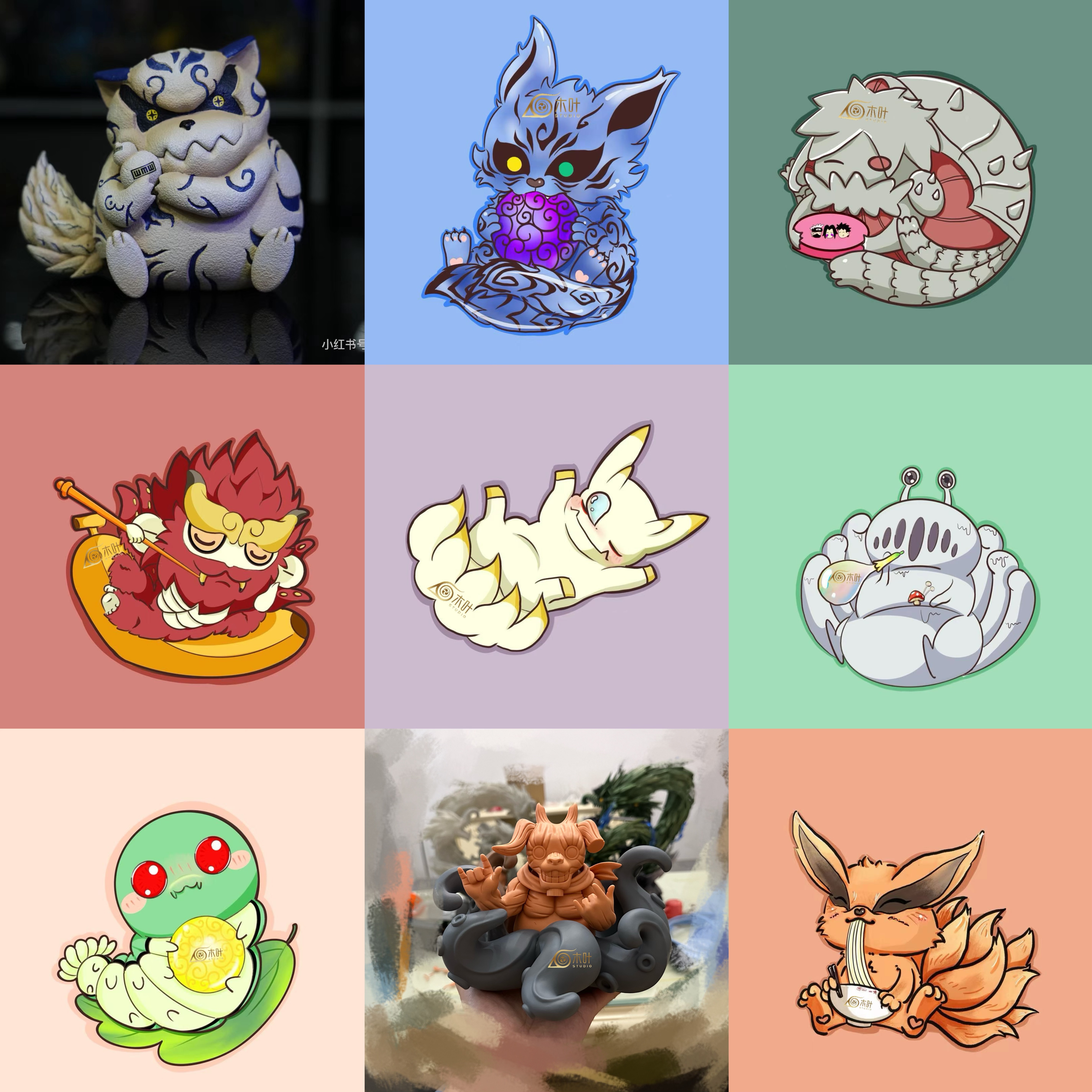 【火影忍者】木葉studio-火影系列 尾獸