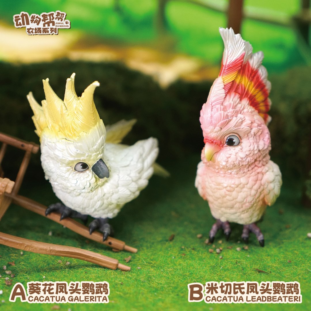 【原創授權】傑刻動漫 x 動物幫-啥鳥？系列 第三彈 小葵花鸚鵡&米切爾鸚鵡