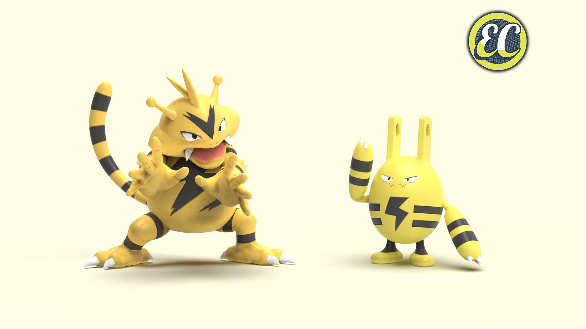 【寶可夢】EC-Studio-寶可夢圖鑑 電擊怪 電擊獸