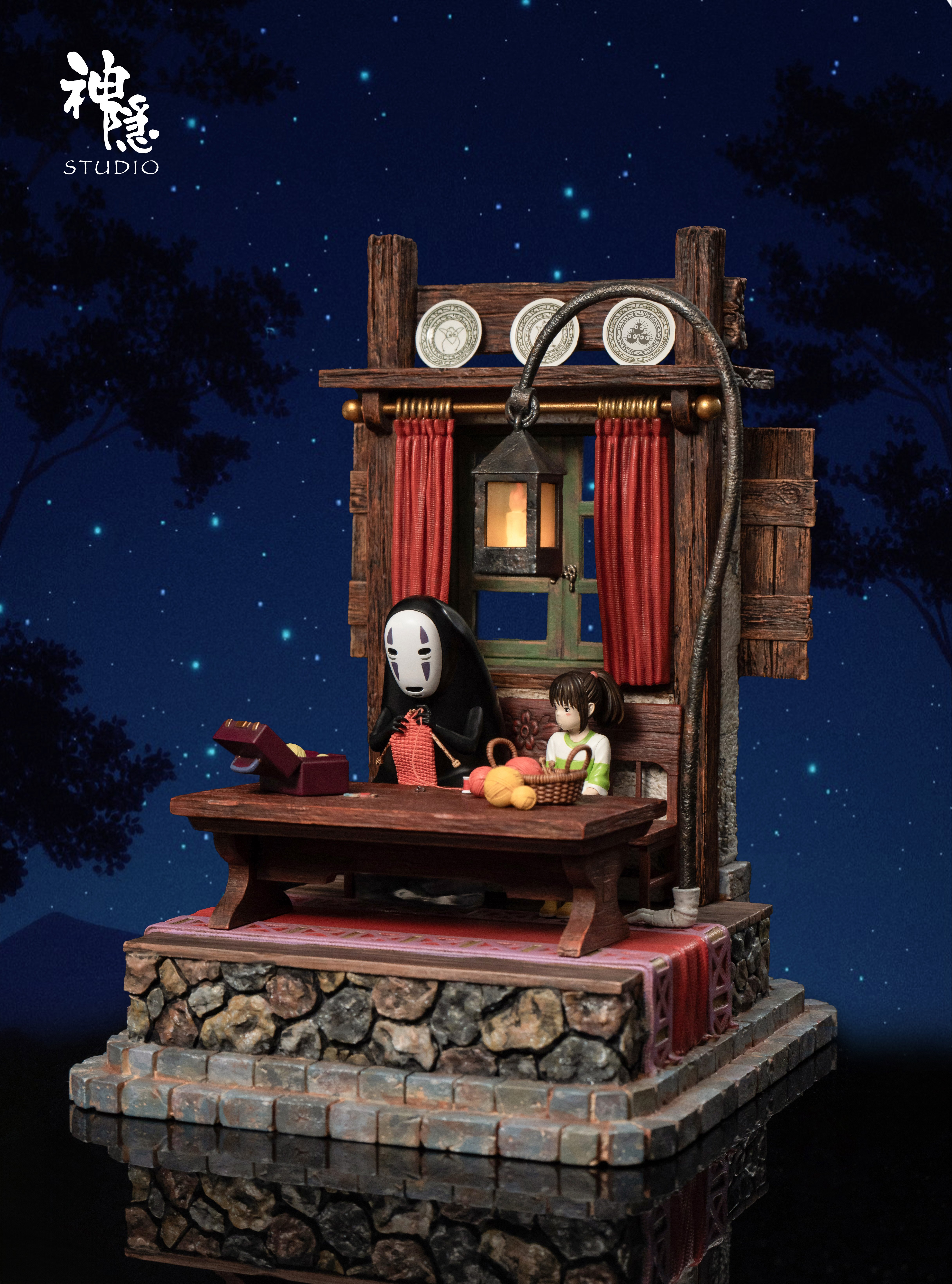 【宮崎駿】神隱工作室-剪影瞬間系列 千與千尋燭夜織物