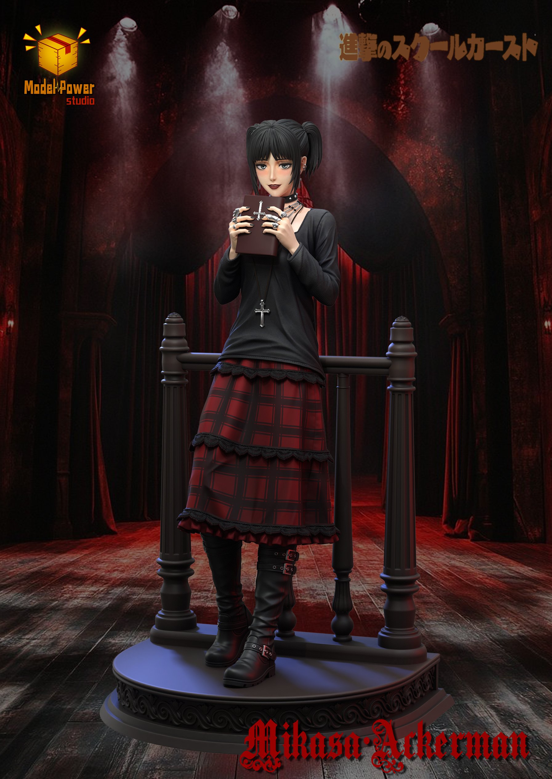 【進擊的巨人】Model Power studio-進擊的巨人 第六彈 番外篇 進擊的學校階級 美高三笠