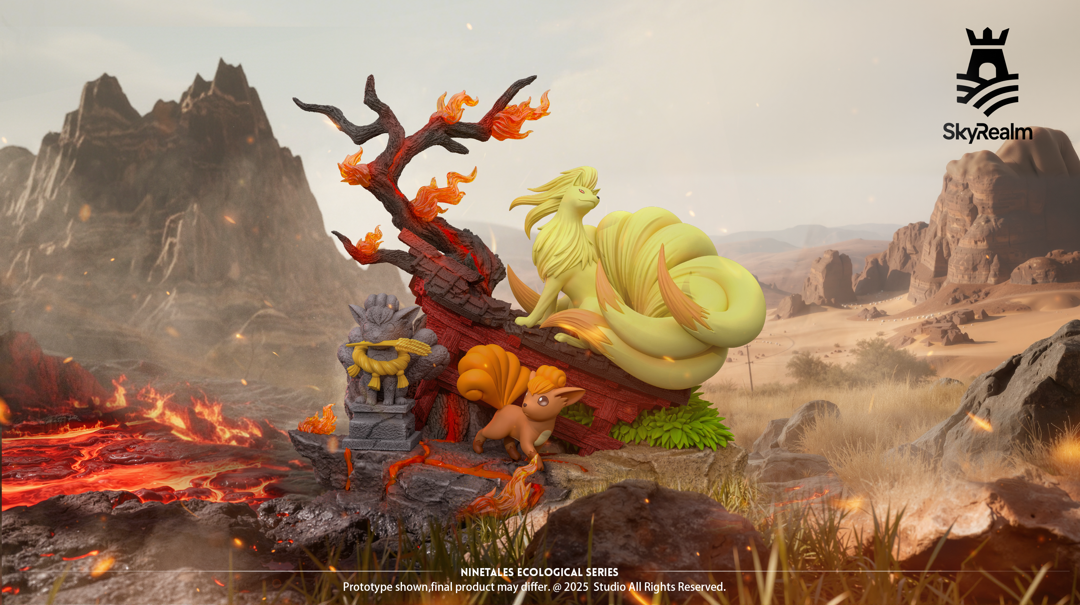 【寶可夢】天境工作室 SkyRealm Studio－生態場景 九尾進化組