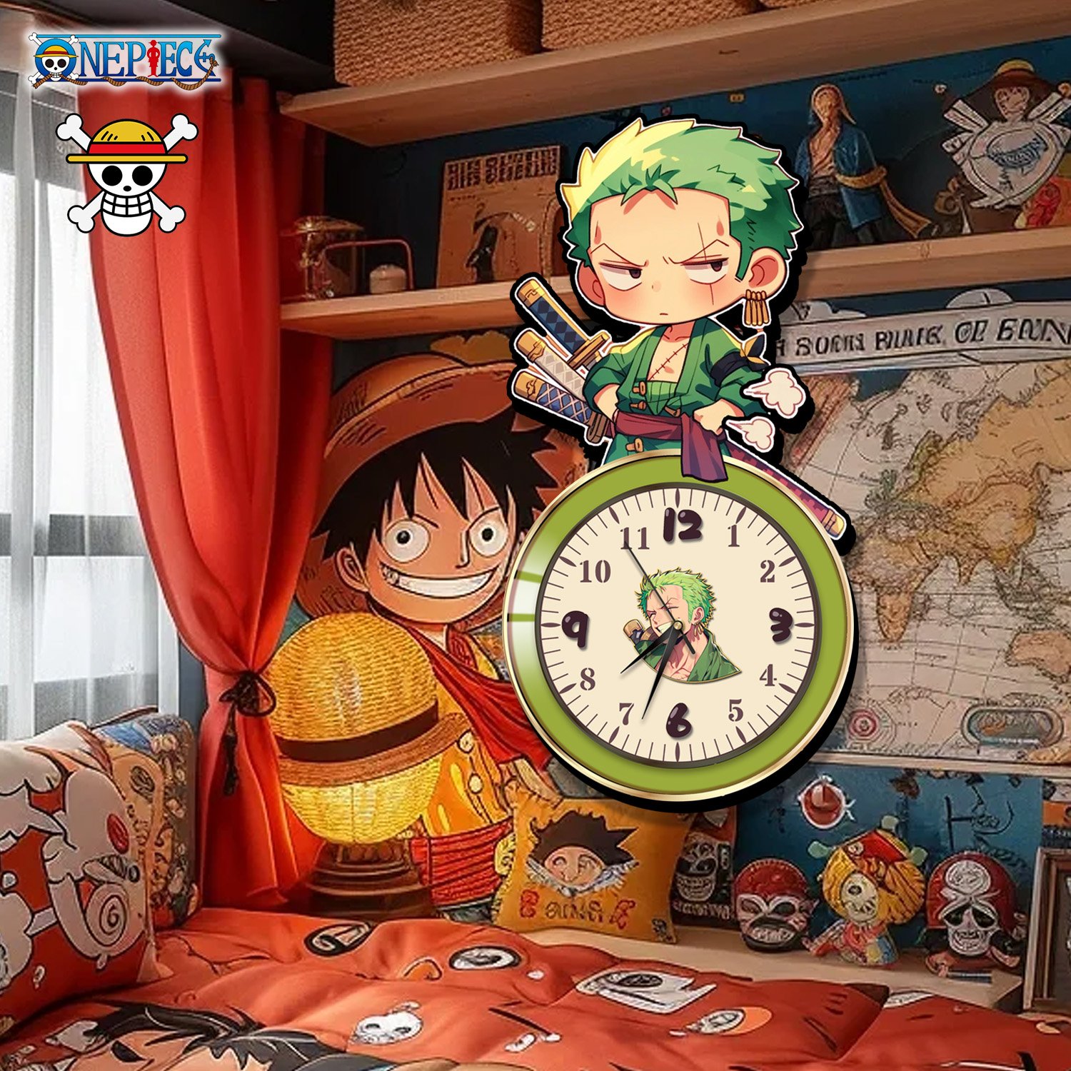 【週邊】阿喵畫社-索隆鐘錶