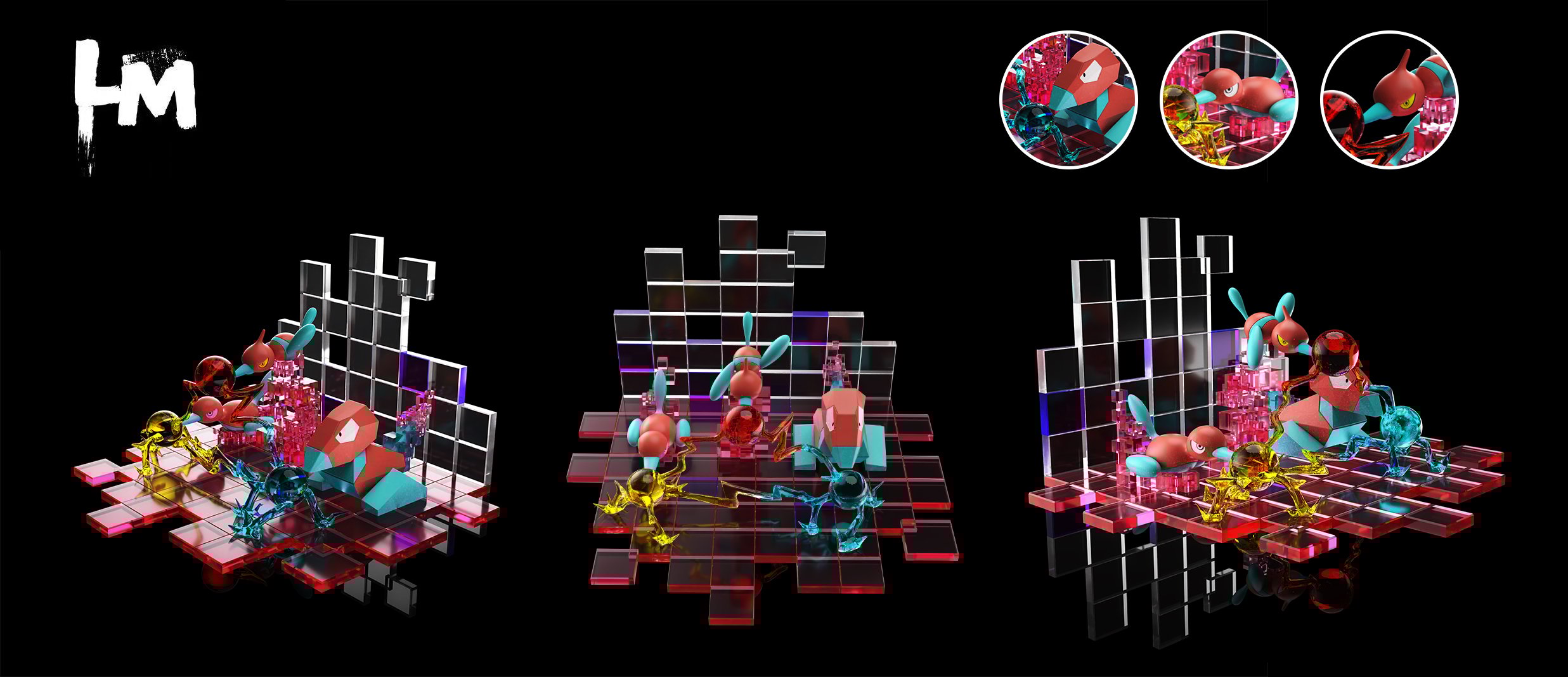 【寶可夢】LM Studio-多邊獸組