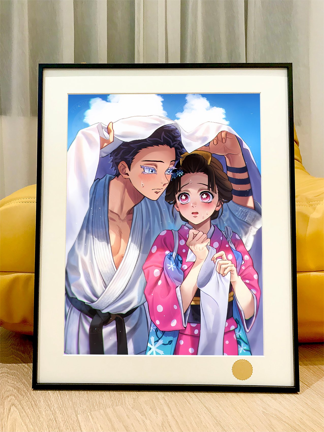 【週邊】星空工作室－鬼滅之刃 遮陽狛戀 裝飾畫