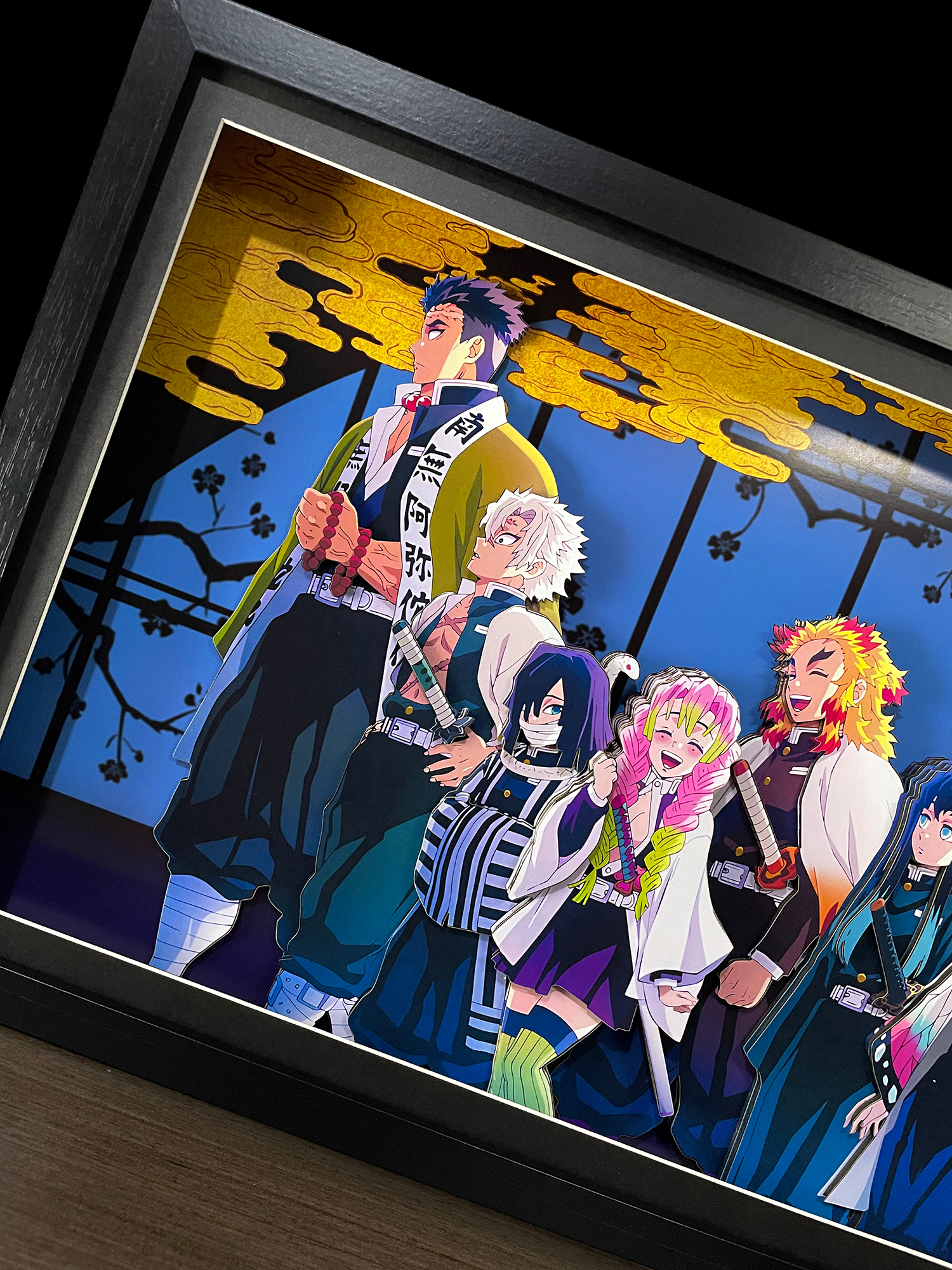 【週邊】神秘畫廊-鬼滅之刃九柱3D紙藝立體畫