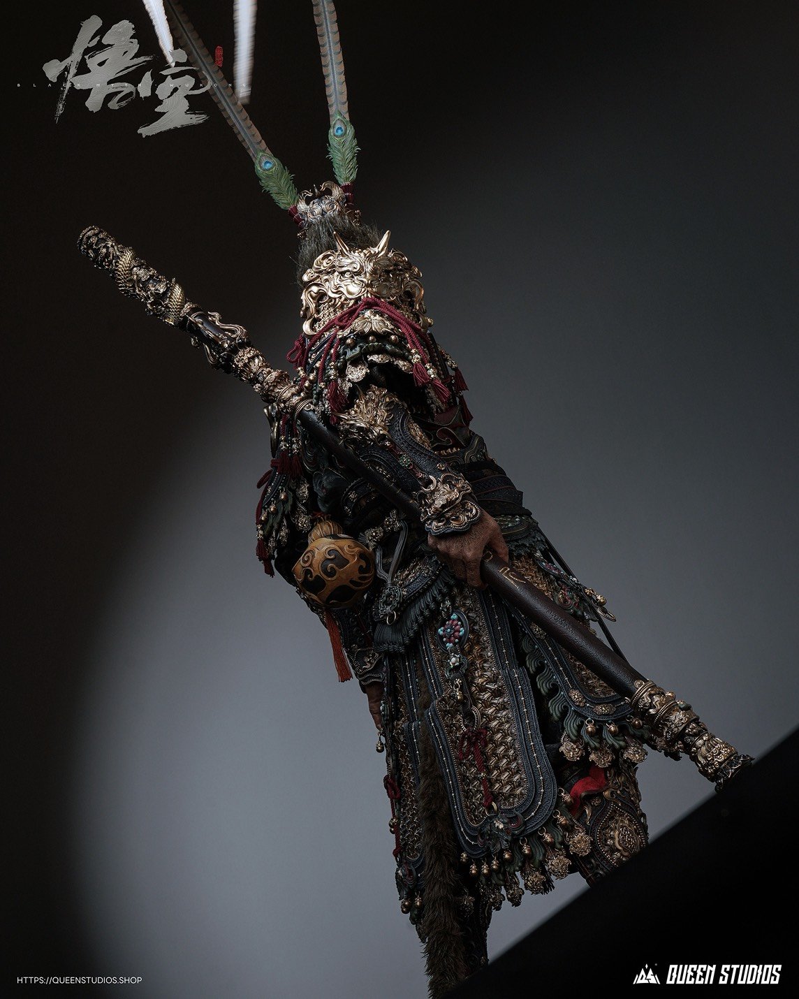 【正版授權】Queen Studios-《黑神話：悟空》天命人大聖金甲1/3全身像