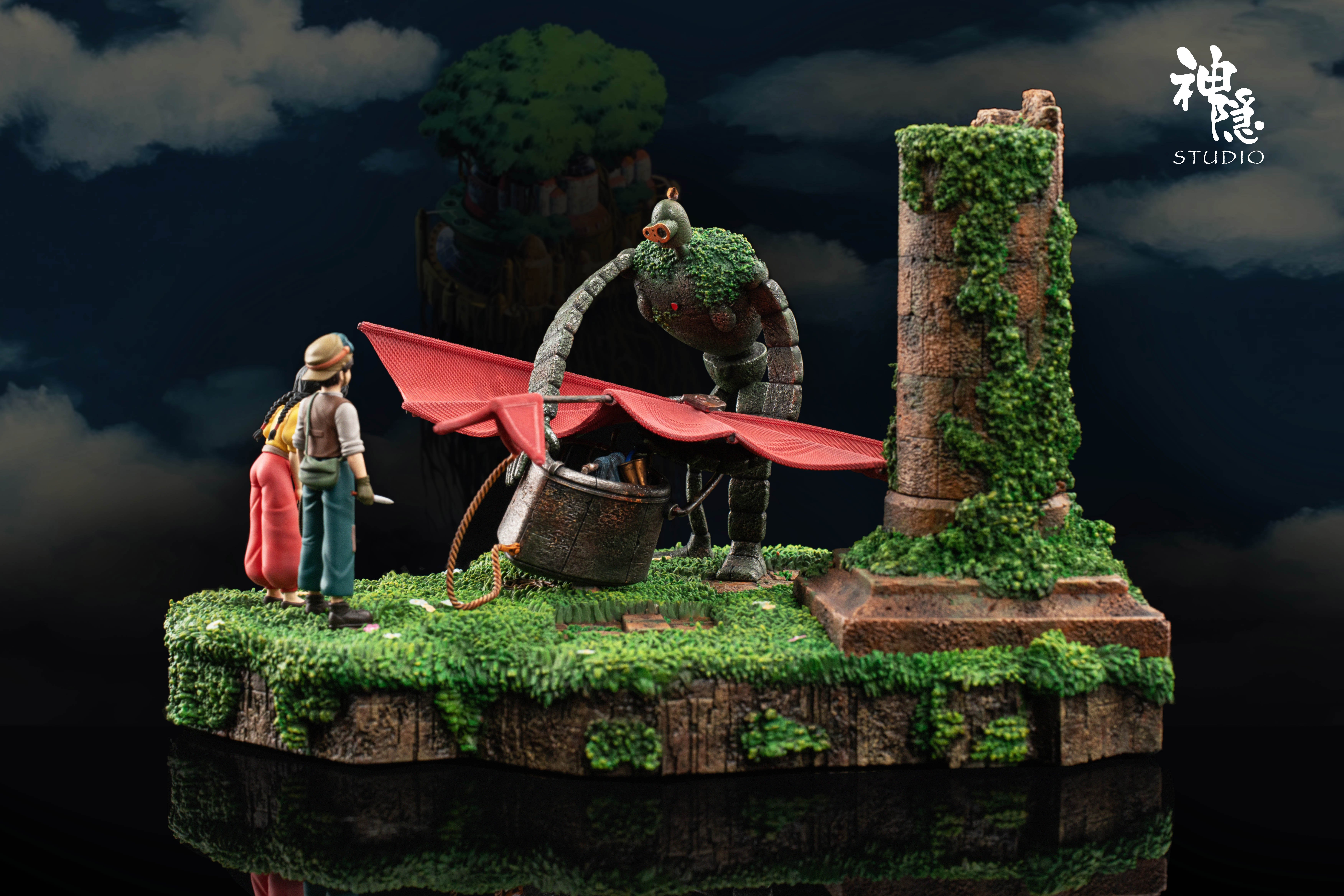 【宮崎駿】神隱工作室-回憶定格拼接群像系列 天空之城‧雲上的初遇