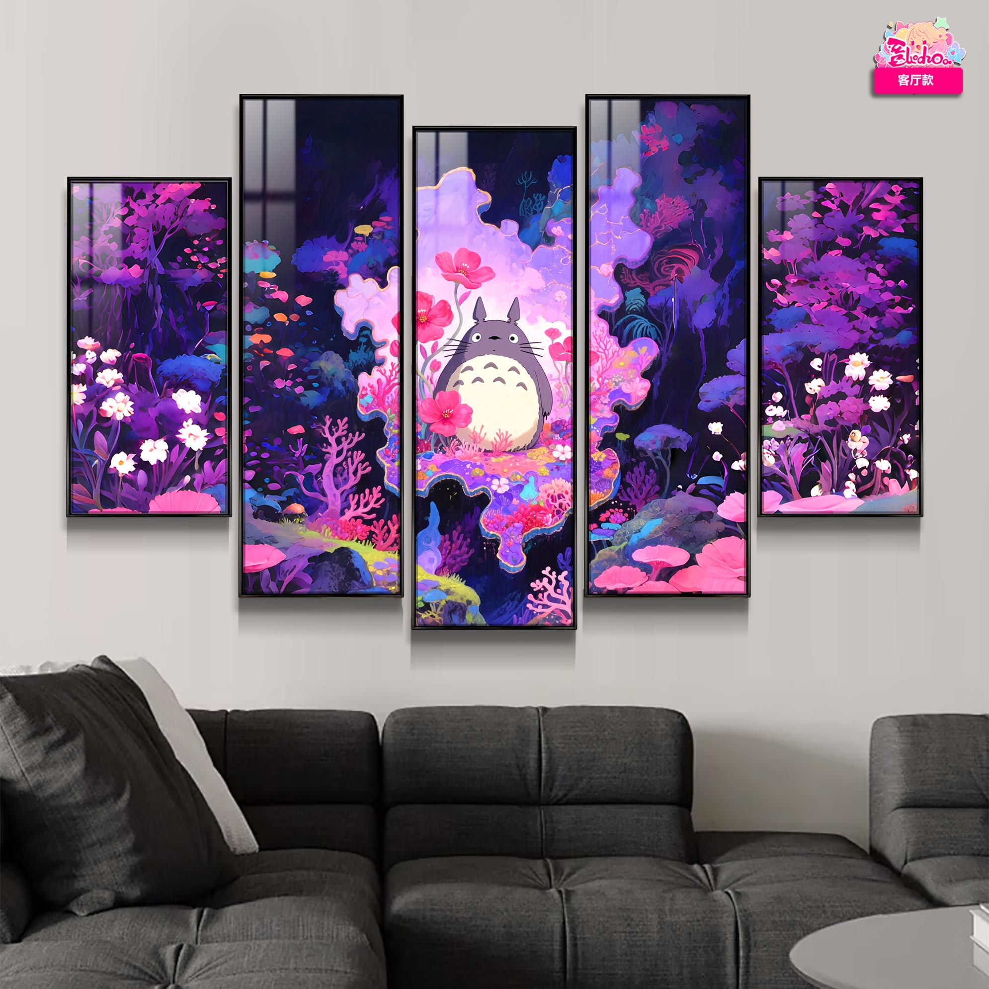 【週邊】阿喵畫社－宮崎駿 花海 龍貓 異形套組