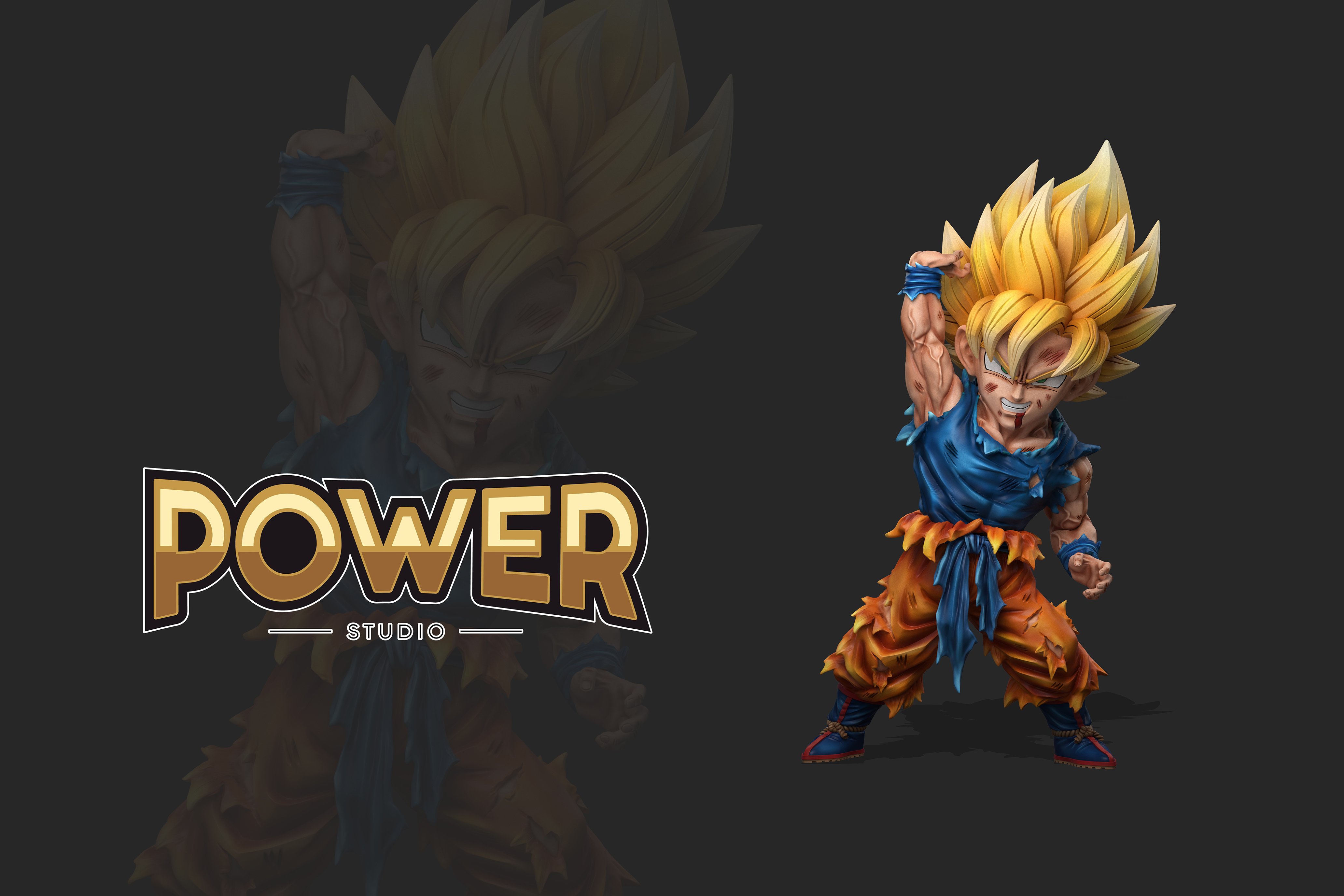 【七龍珠】Power studio-元氣彈悟空