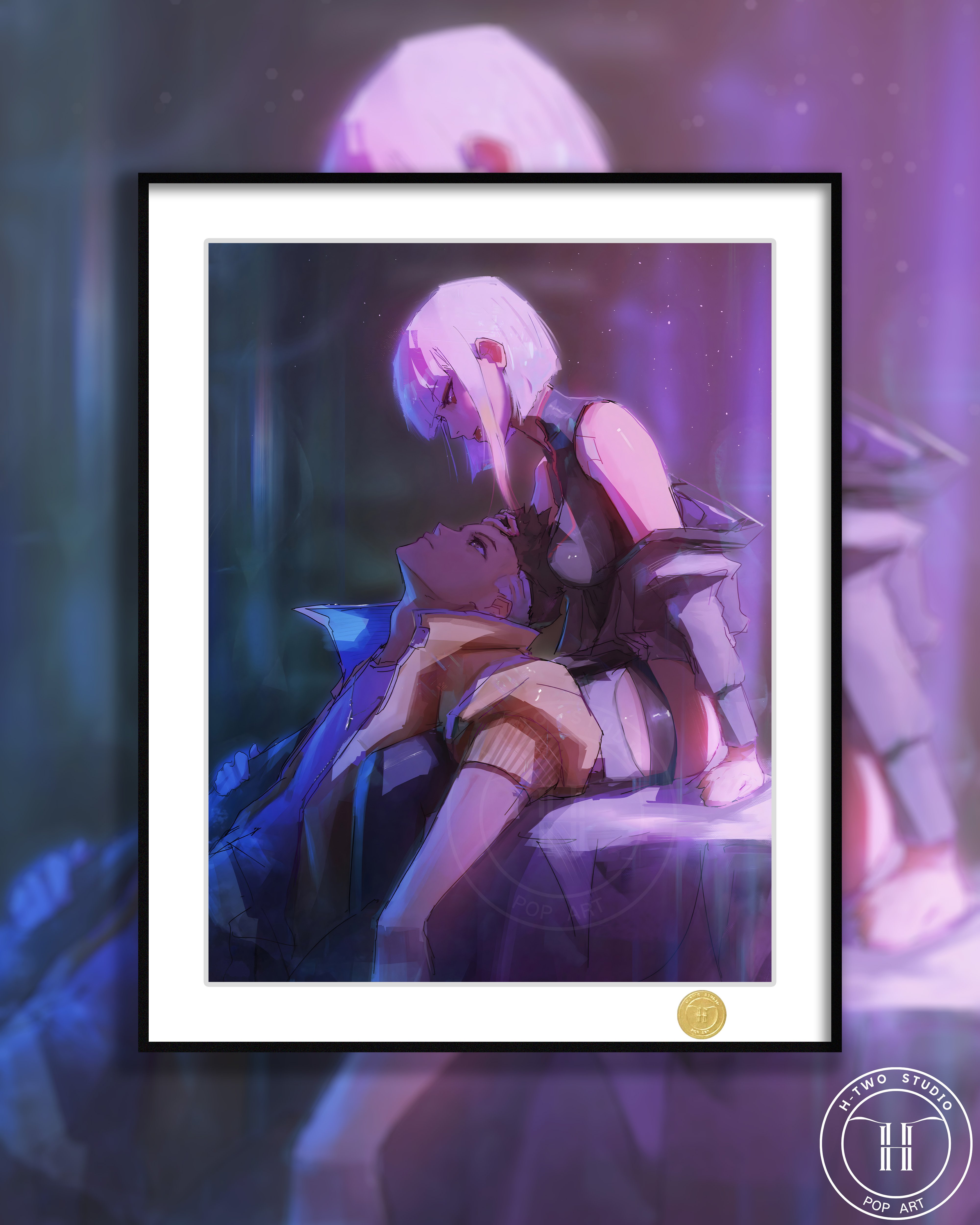 【週邊】H2工作室－賽博龐克 邊緣行者 露西大衛 裝飾畫