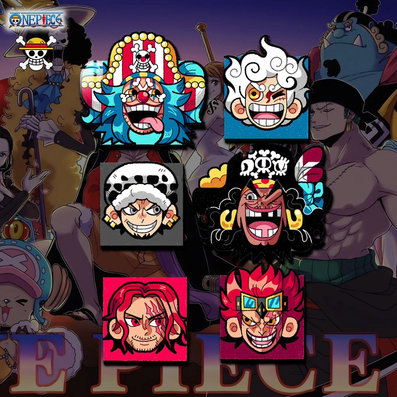 【週邊】阿喵畫社-海賊王六宮格