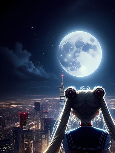 【週邊】巴洛克－美少女戰士 月亮美少女 裝飾畫&冰箱貼