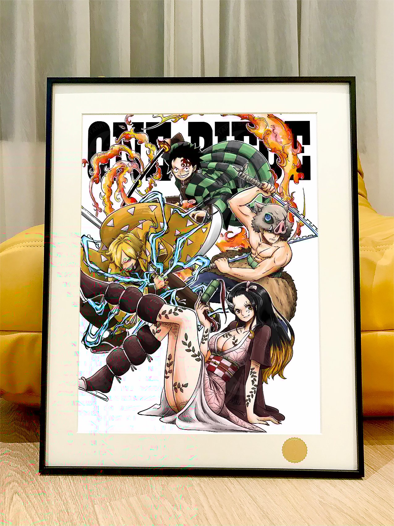 【週邊】星空工作室－海賊王 殺鬼草帽團 裝飾畫