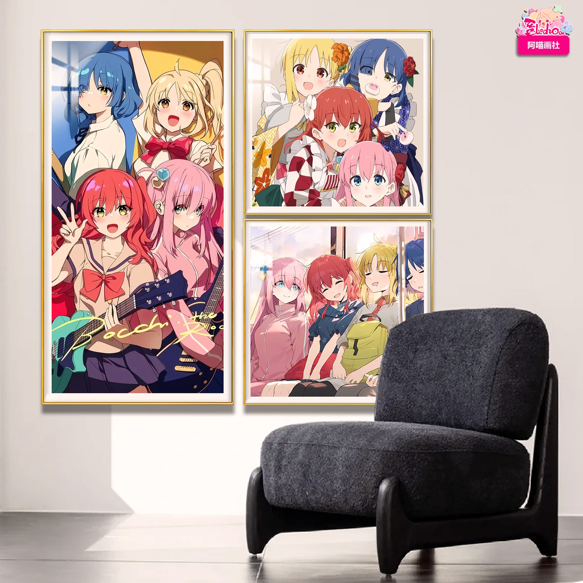 【週邊】阿喵畫社-完美演出 孤獨搖滾三宮格