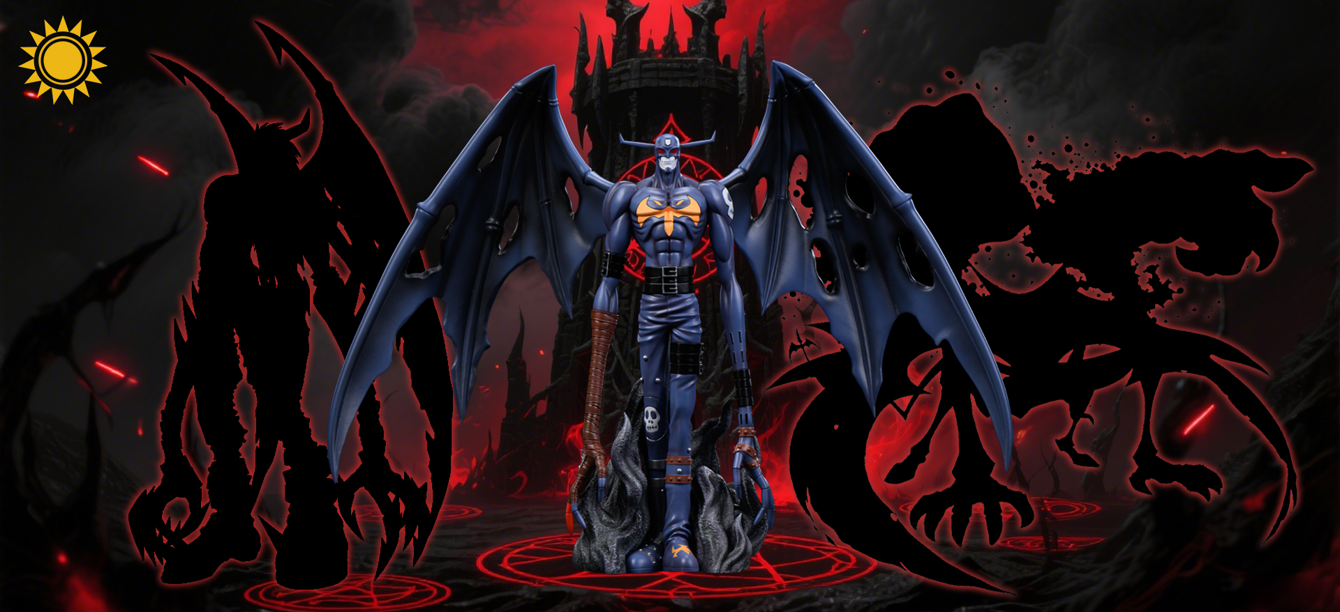 【數碼寶貝】太陽模玩-大冒號惡魔獸