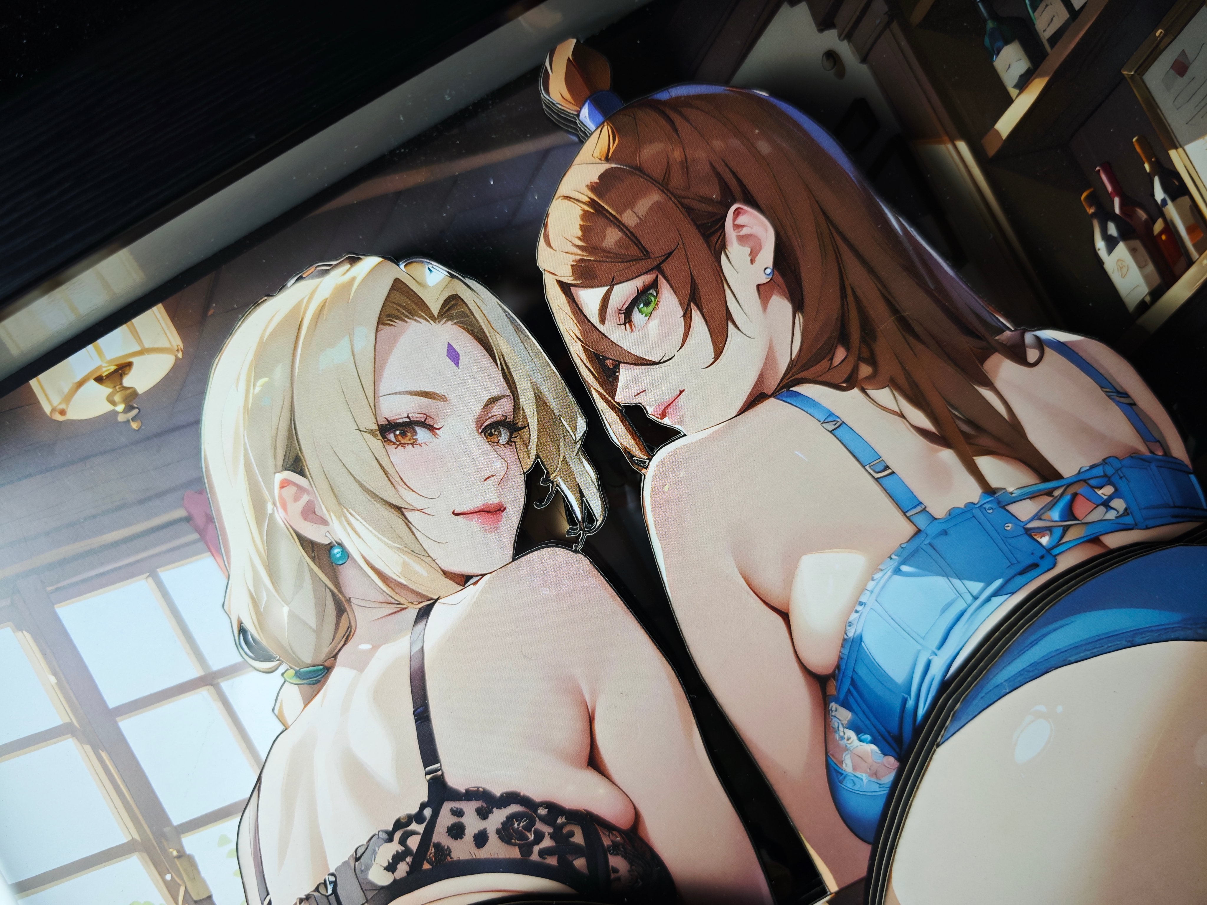 【週邊】泥棒貓工作室-泥棒貓暮色酒館系列 第五彈 千手綱手&照美冥 立體裝飾畫