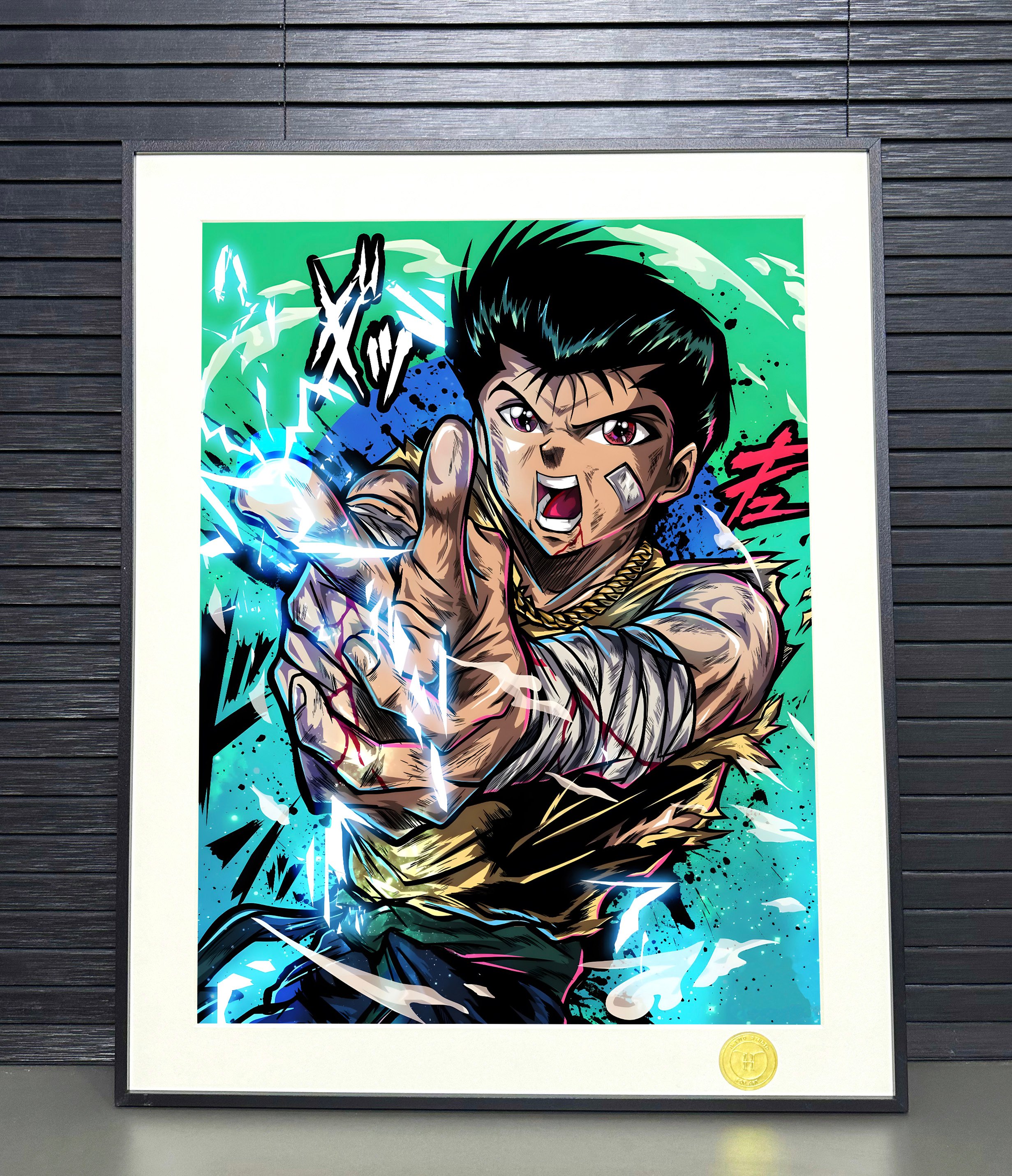 【週邊】H2工作室-浦飯幽助 幽遊白書藏馬飛影桑原與真動漫二次元裝飾畫